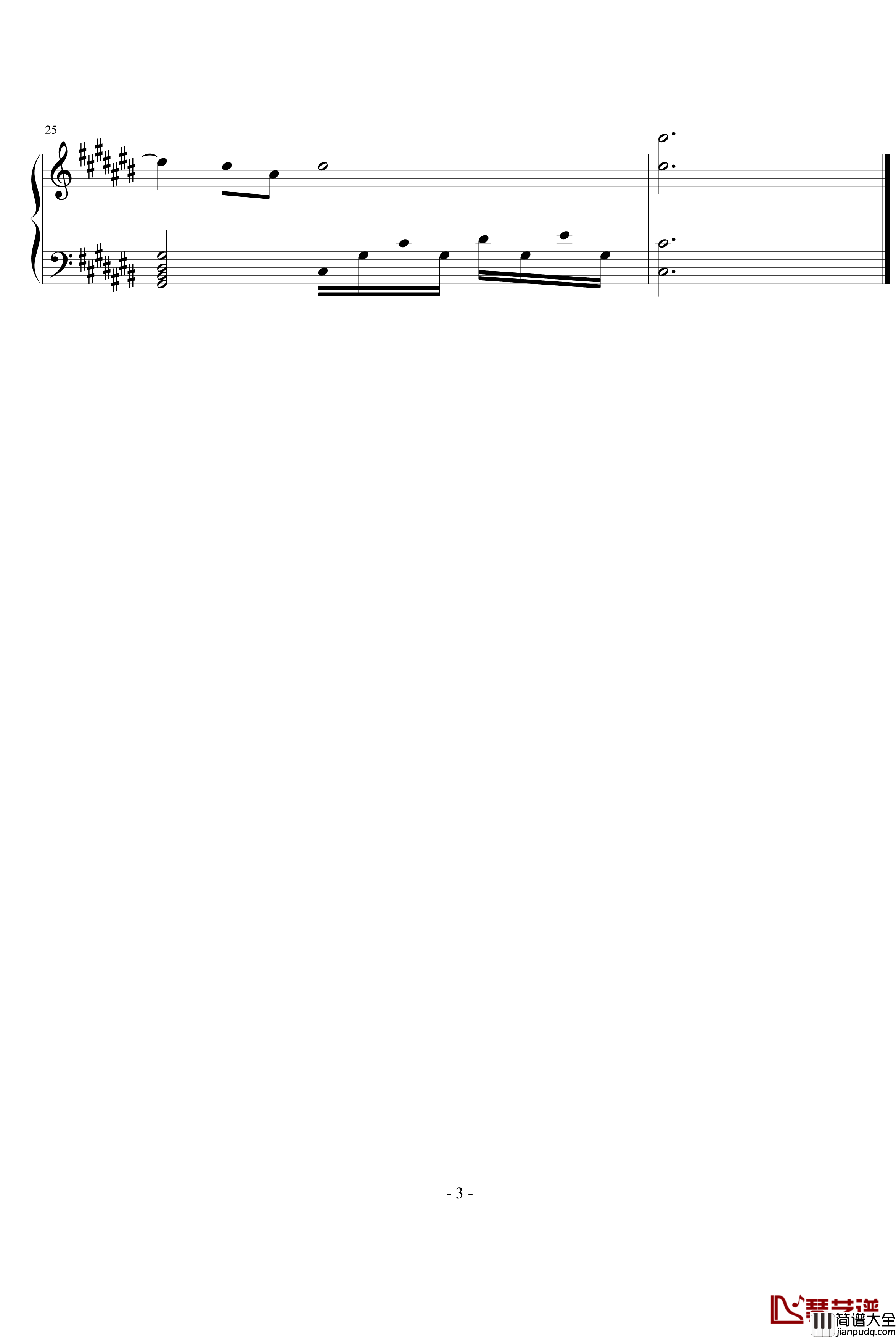 原来就是你钢琴谱_一往琴声