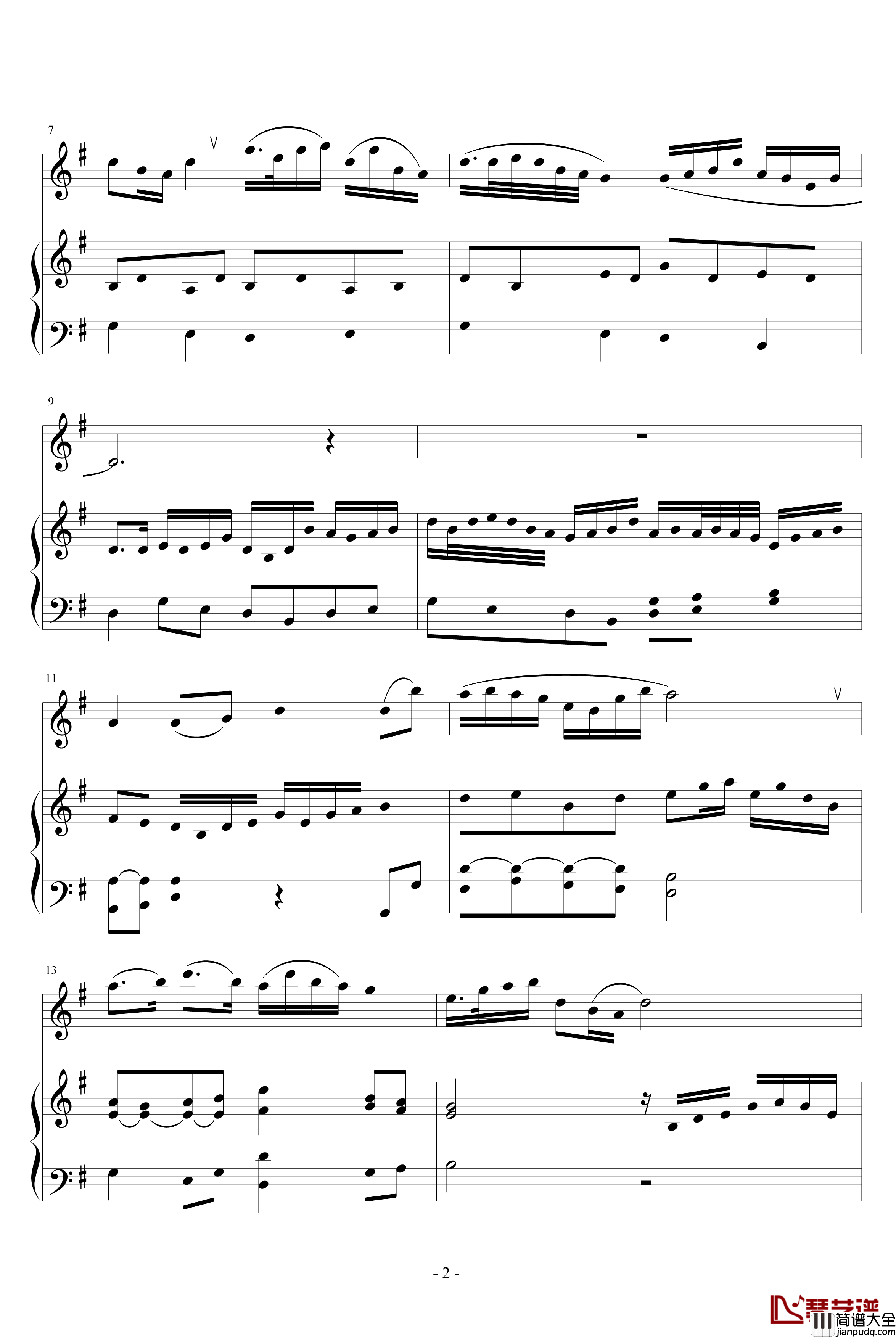 幽思钢琴谱_琴箫合奏_贺绿汀