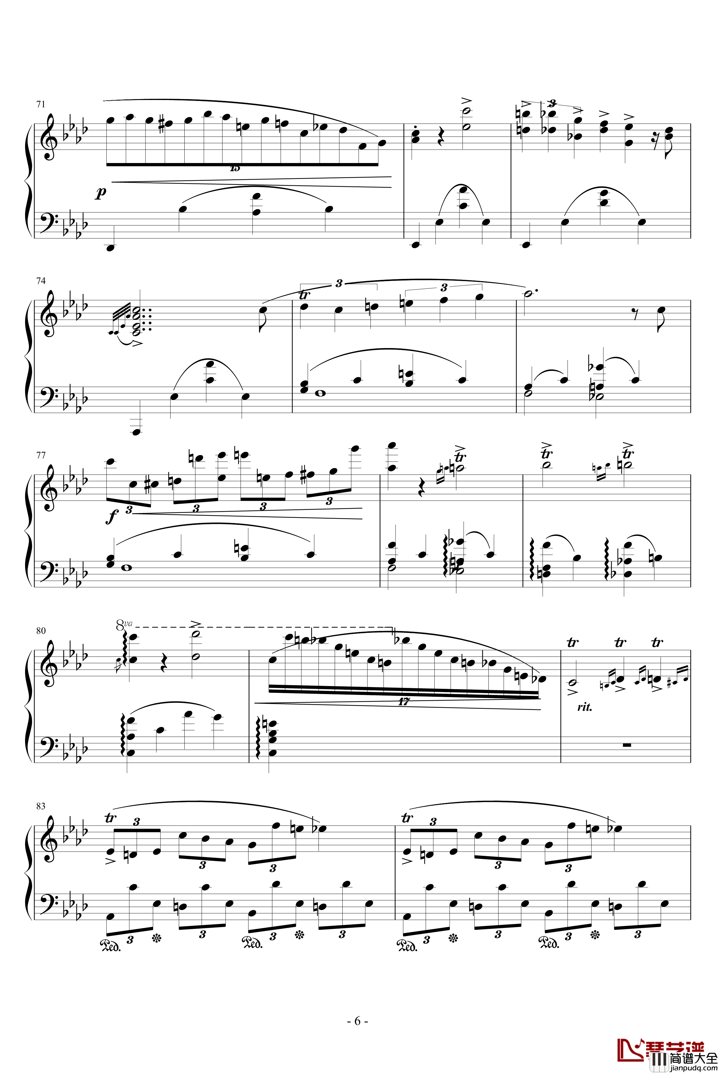 即兴曲第一首Op.29钢琴谱_肖邦_chopin