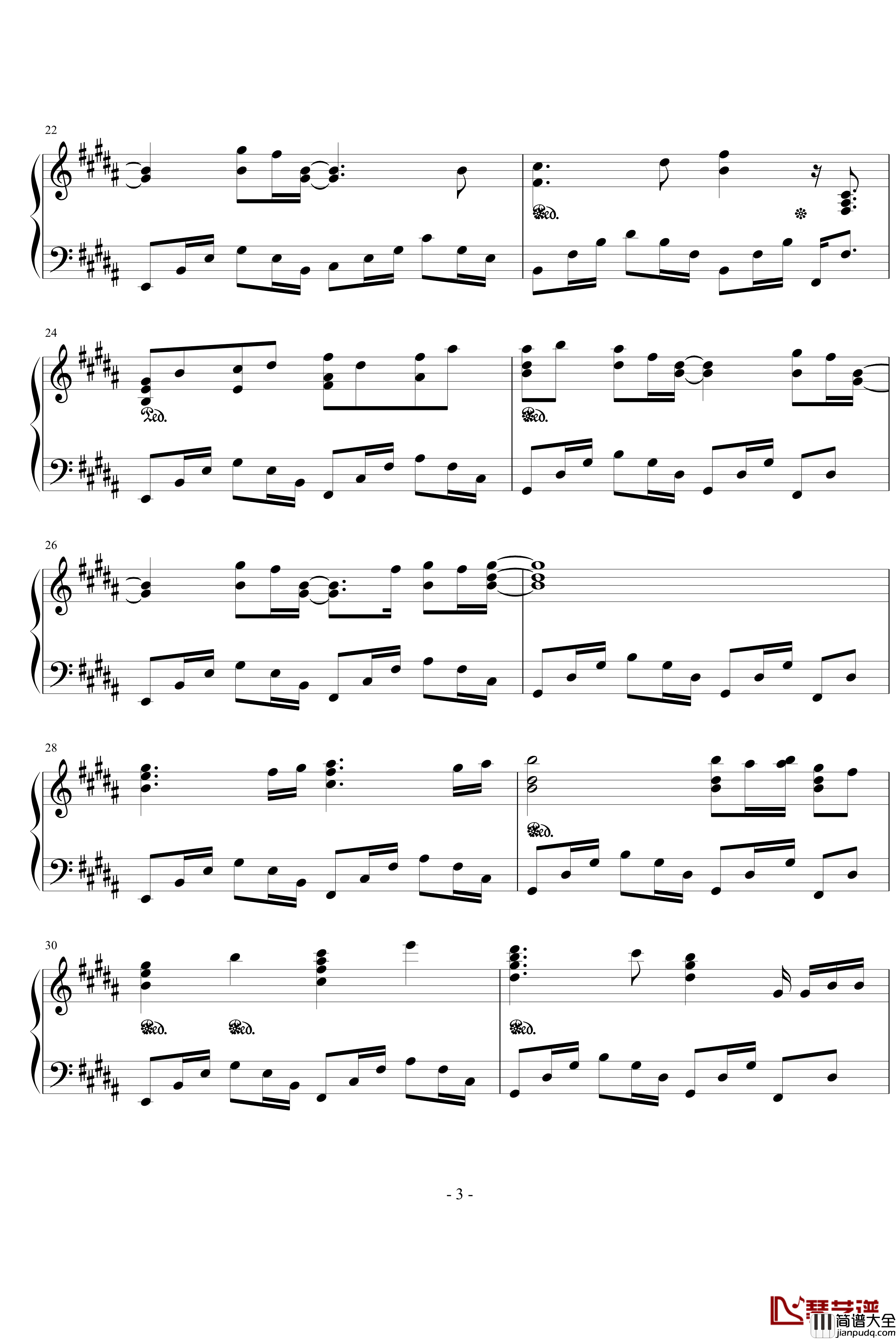 今年的5年2班ED钢琴谱_约束_影视