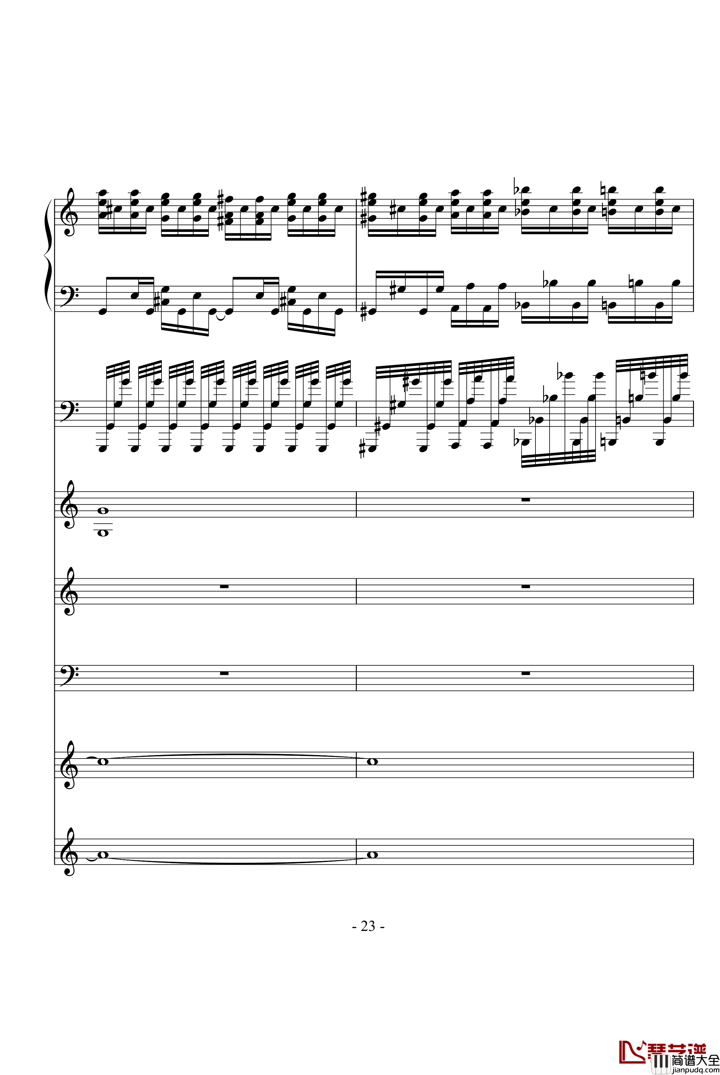 飙车进行曲钢琴谱_DB