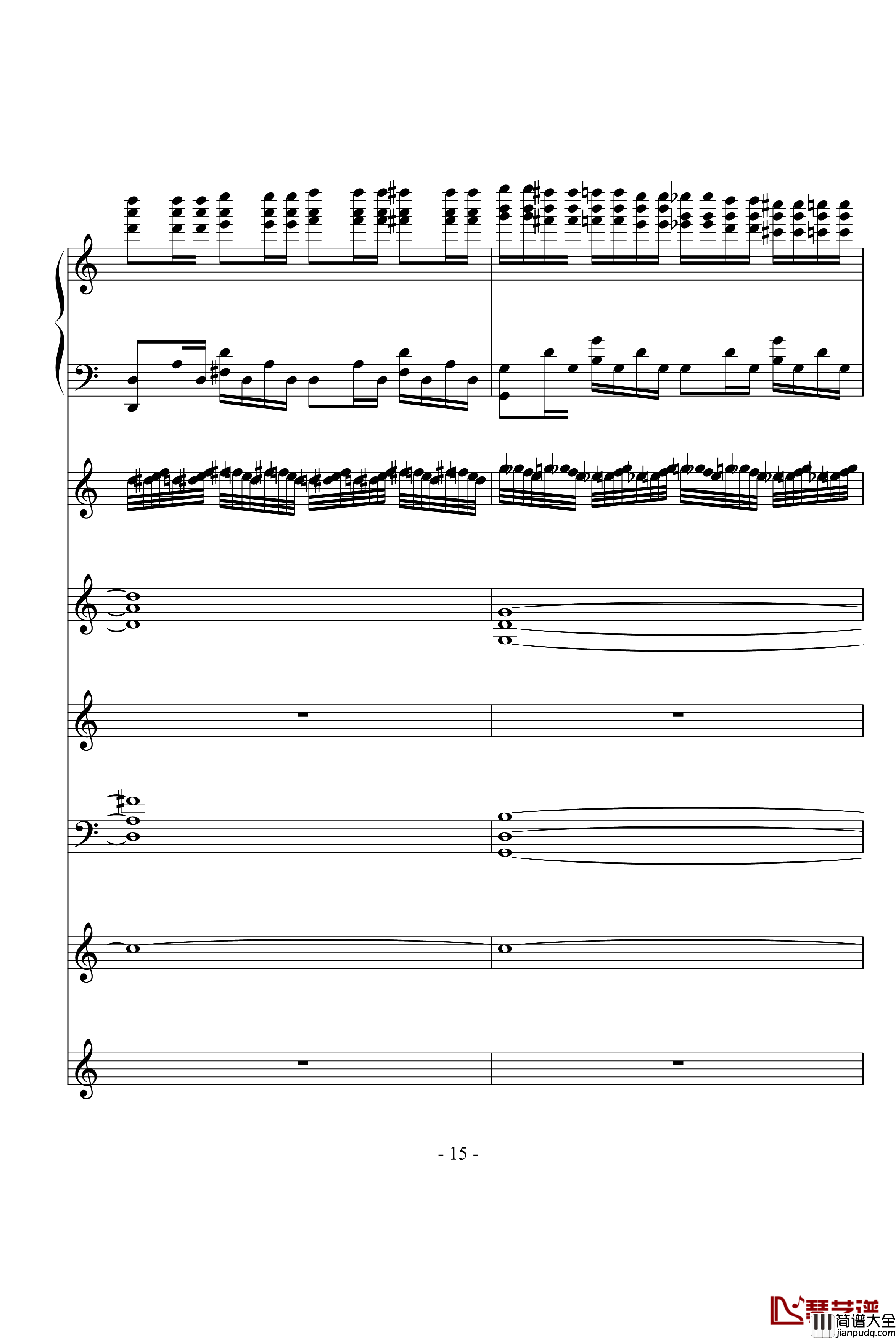 飙车进行曲钢琴谱_DB