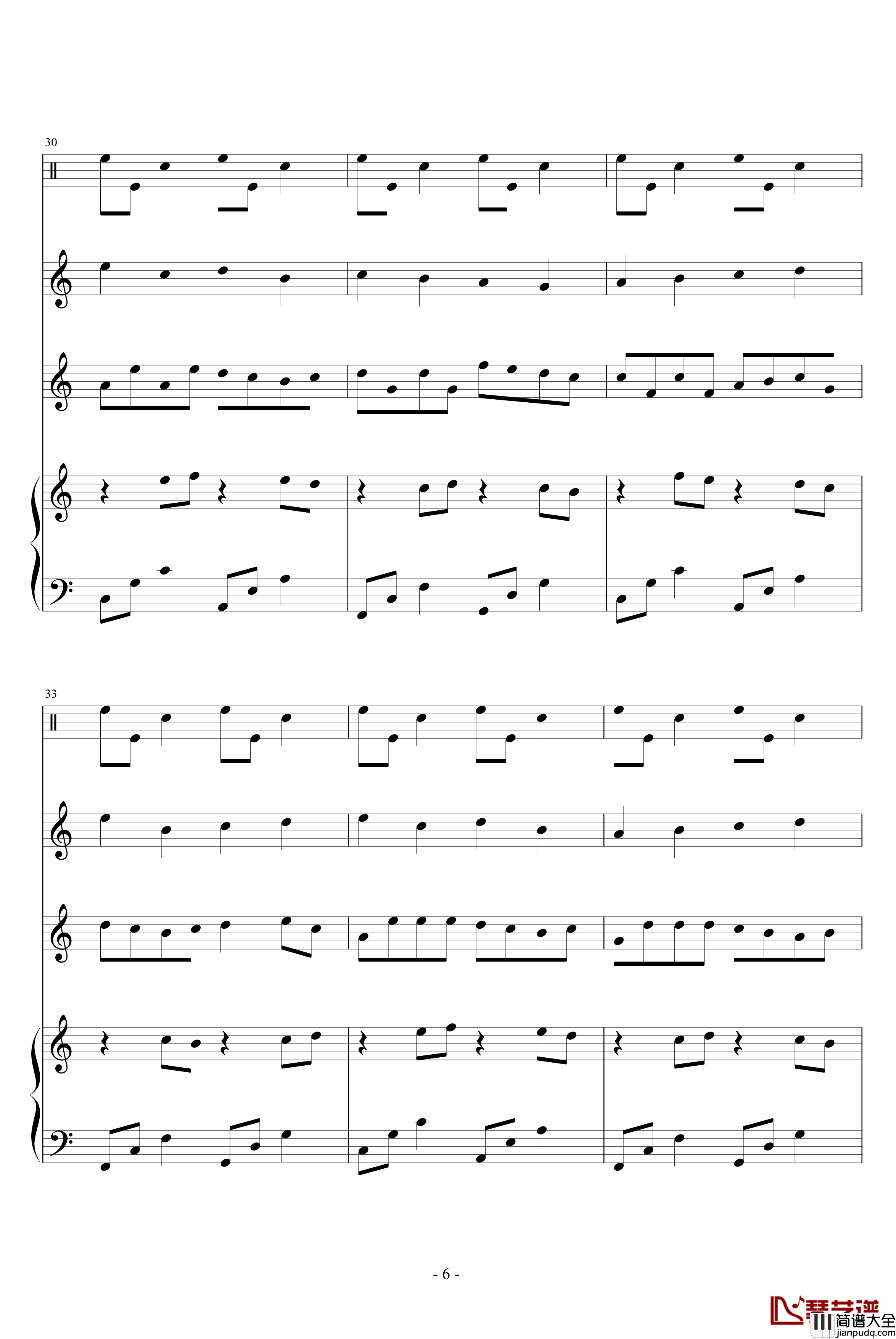 最后的WAY钢琴谱_易Piano