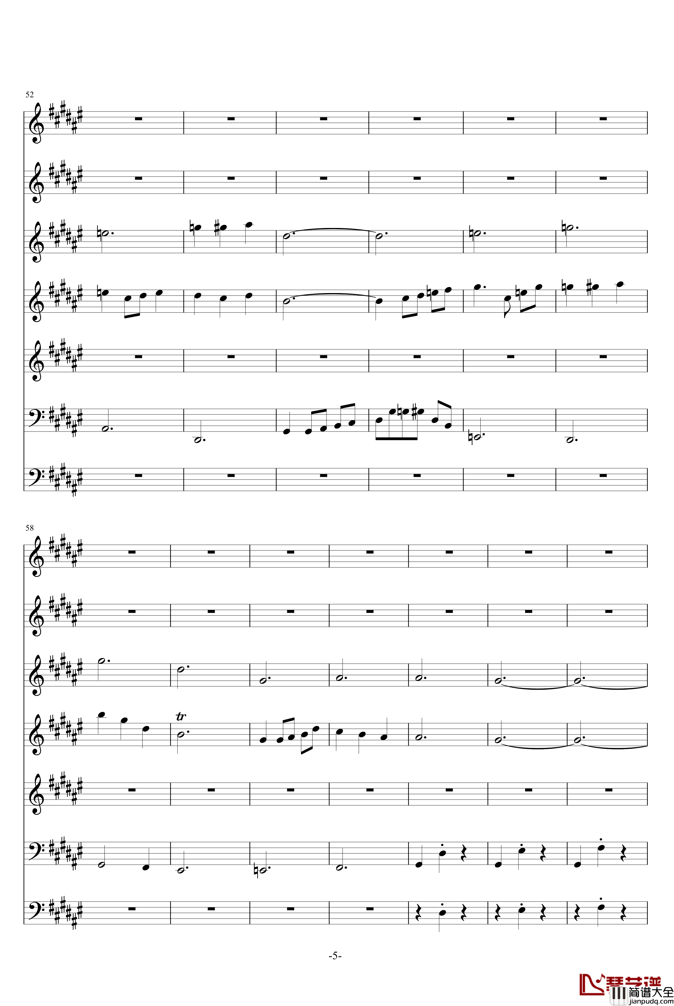 花町物语序曲钢琴谱_动漫影视