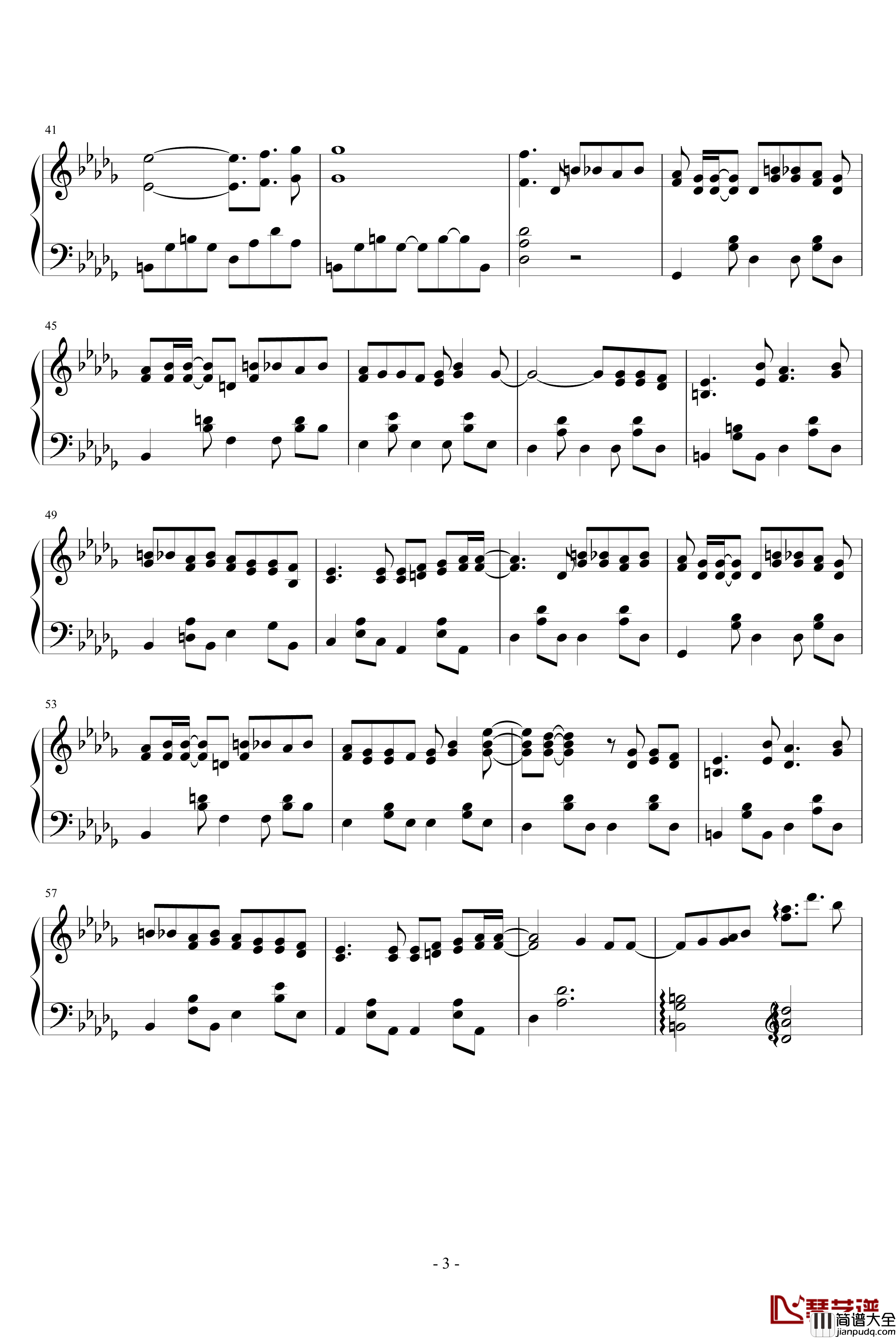 07_Ghost_ED钢琴谱_瞳のこたえ_动漫影视