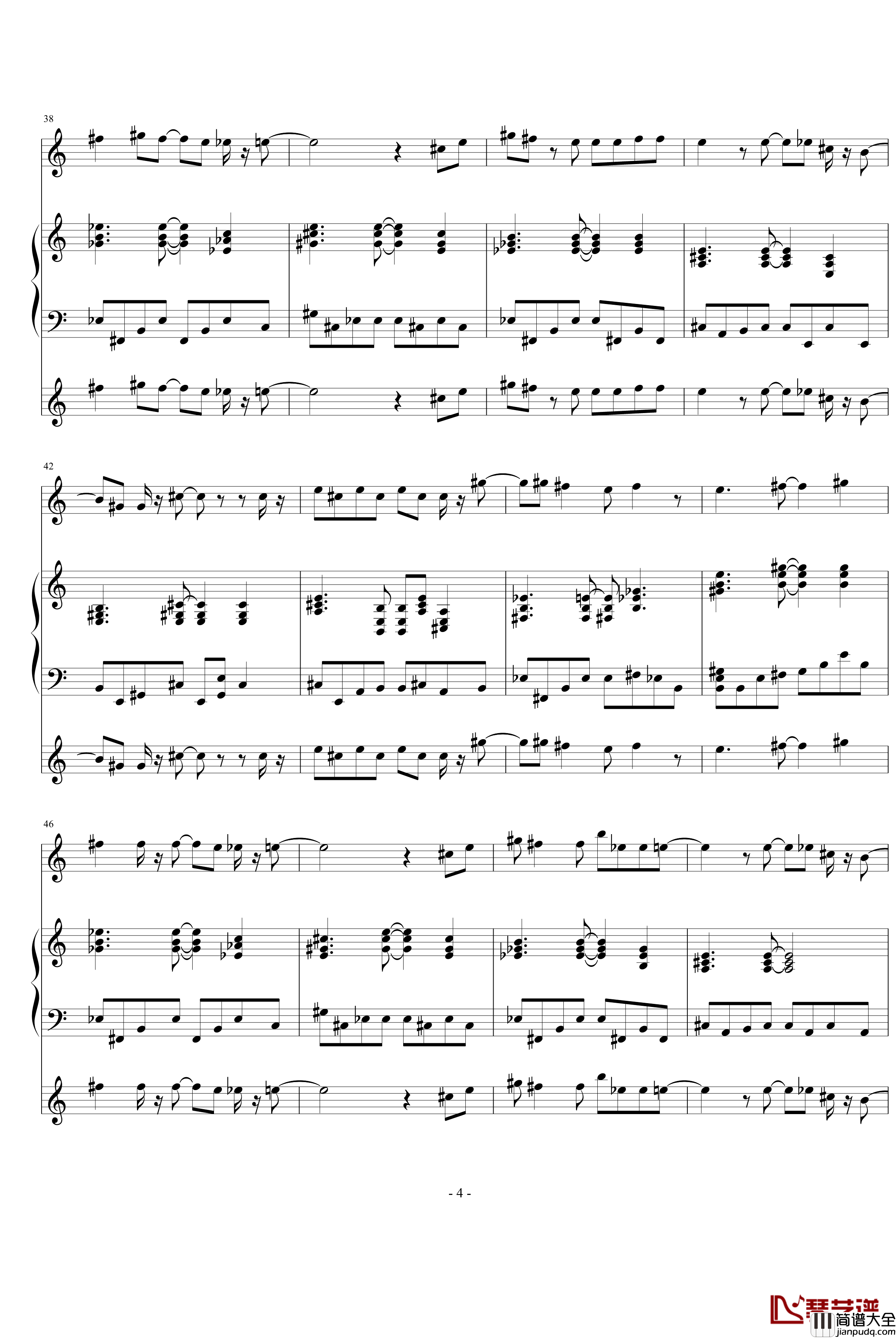 Butterfly钢琴谱_总谱_数码宝贝