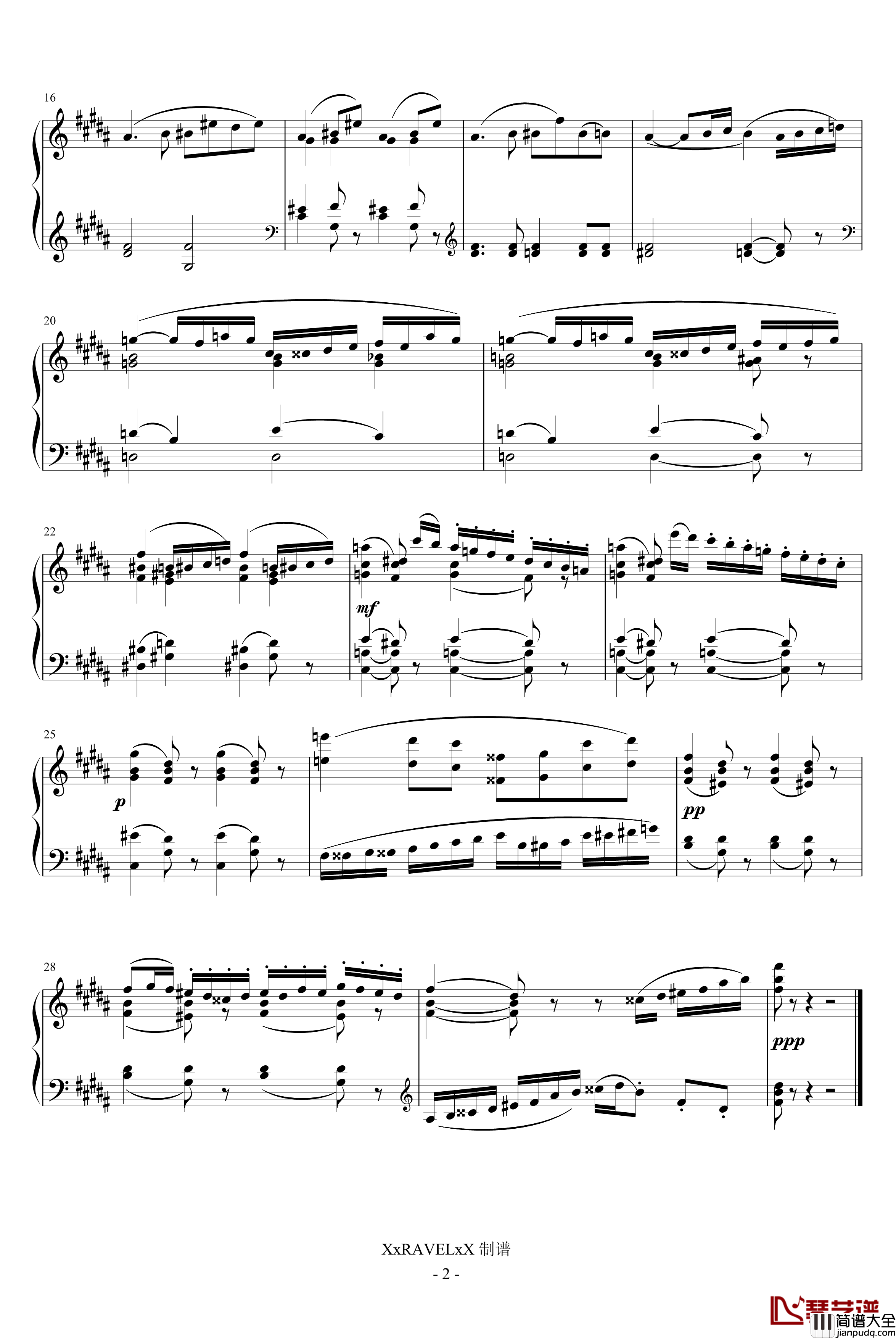 杜伊勒里宫的花园钢琴谱_穆索尔斯基