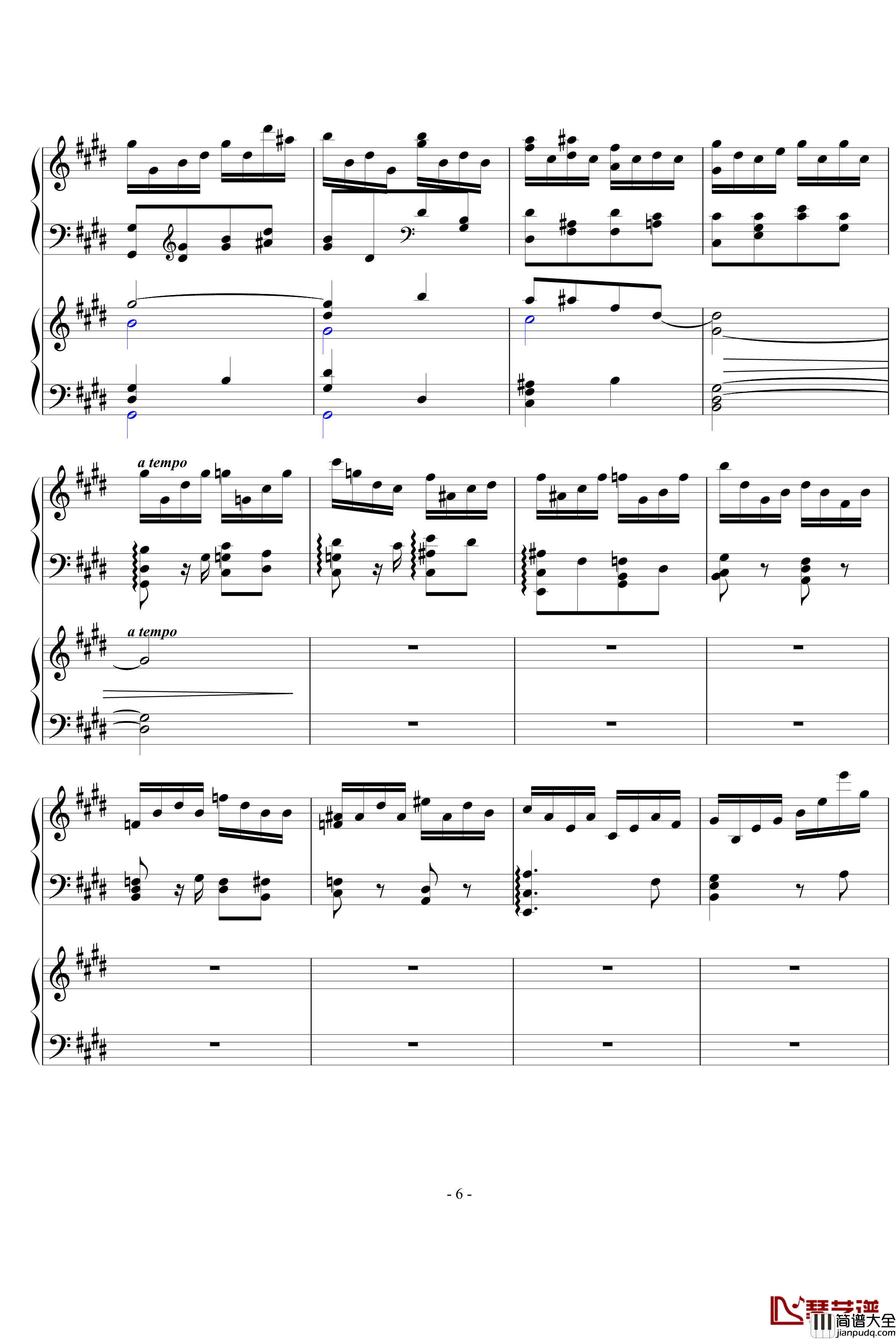 升c小调钢协钢琴谱_一乐章,前部分_希明