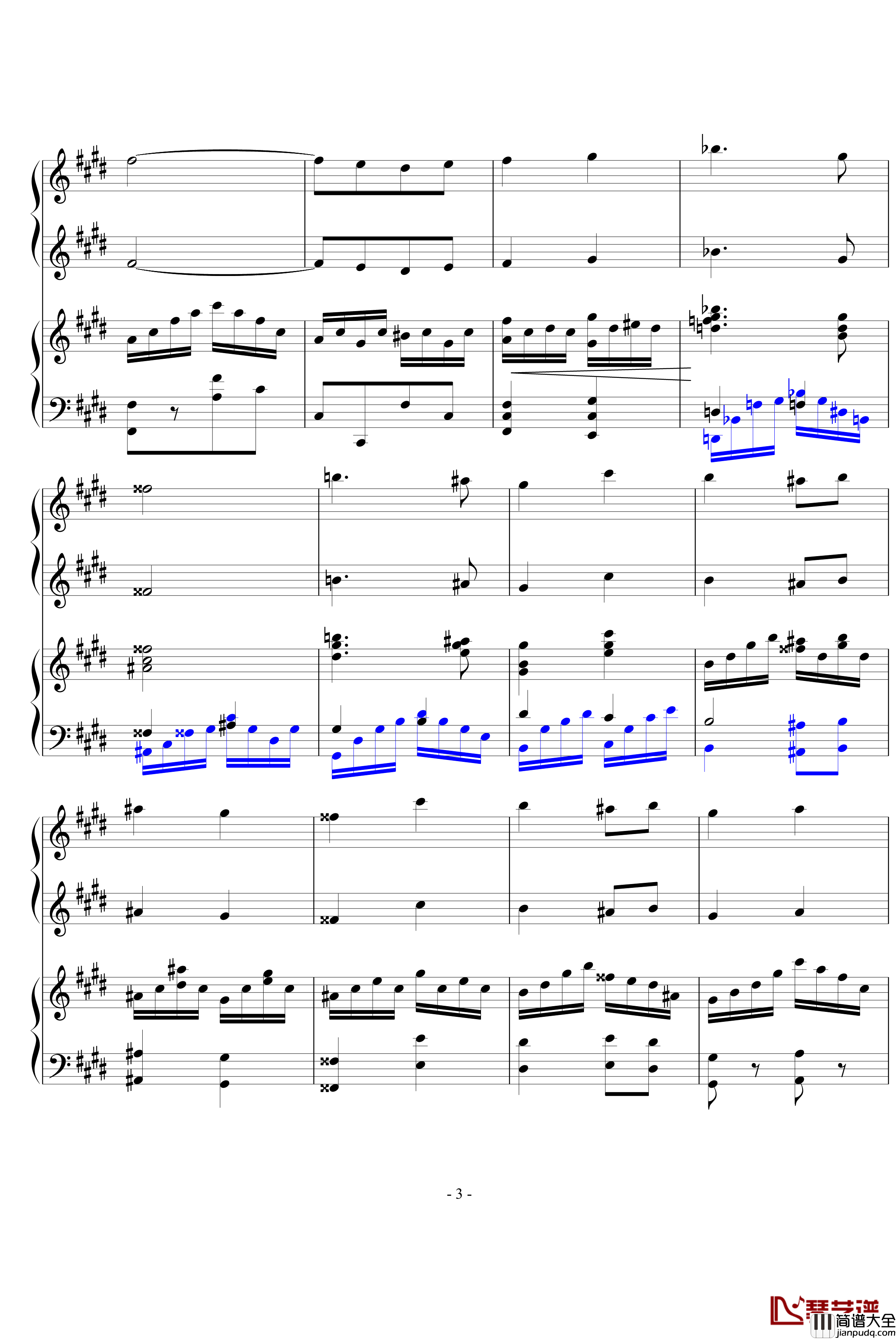 升c小调钢协钢琴谱_一乐章,前部分_希明