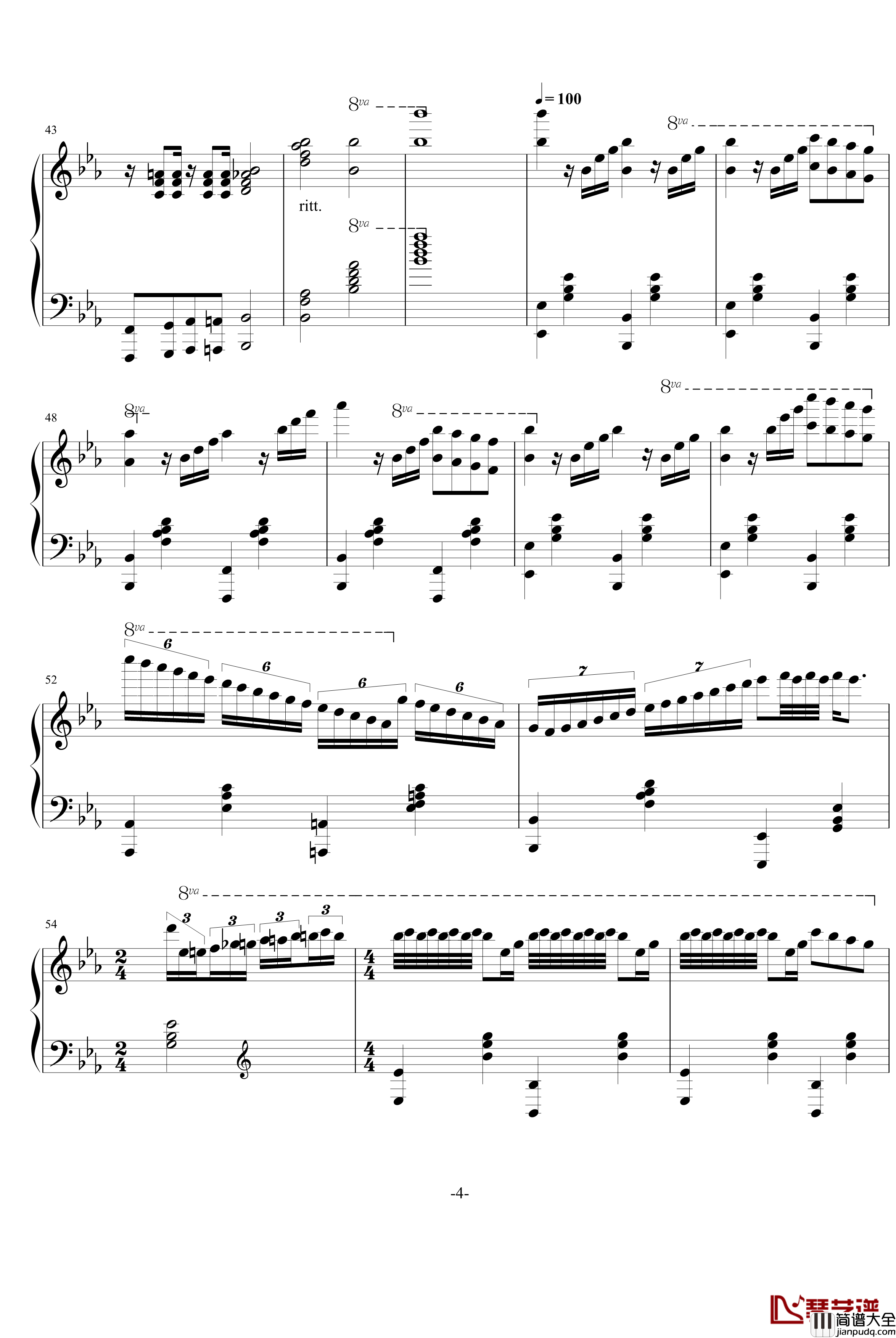 Victory钢琴谱_马克西姆_Maksim_Mrvica