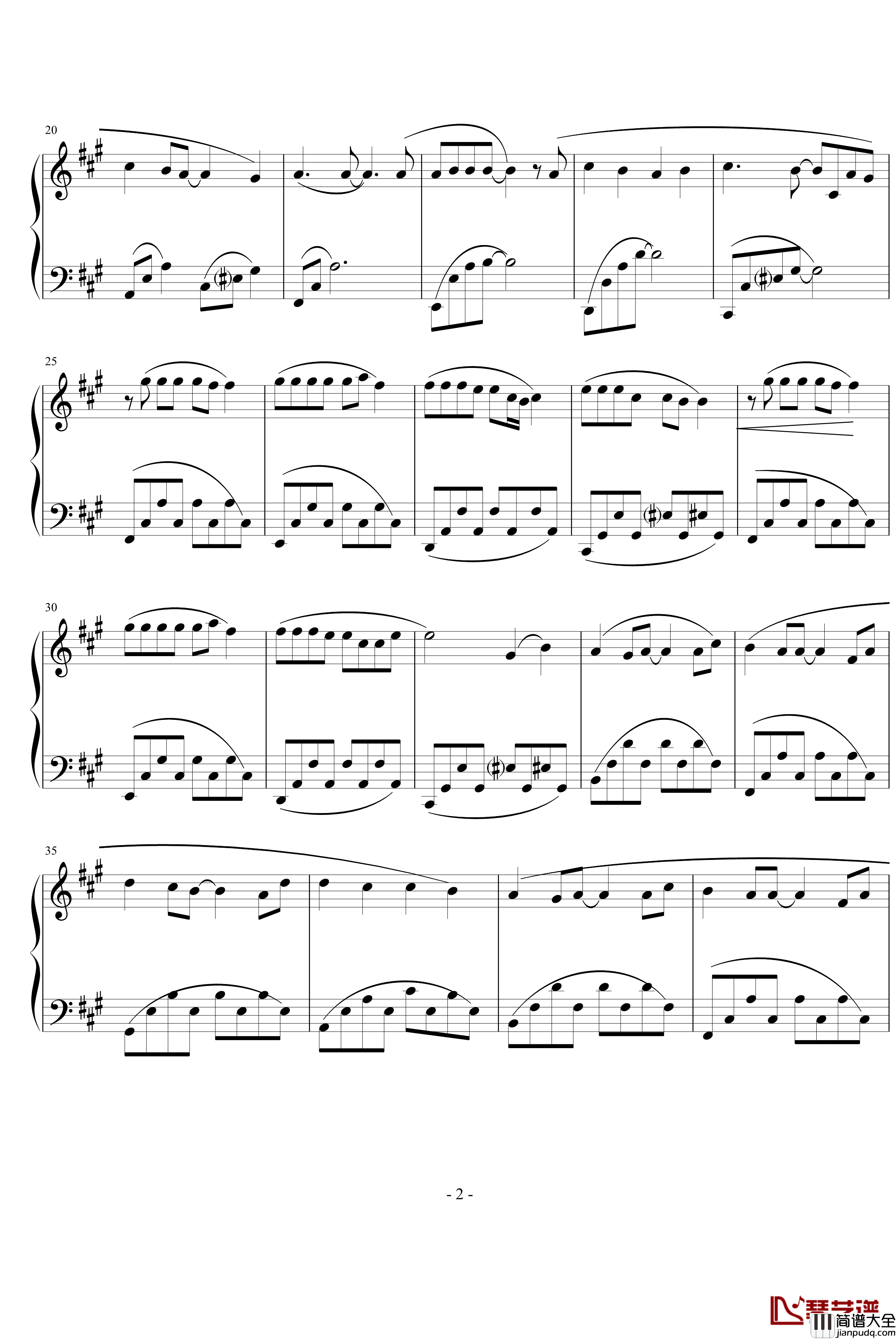 断了的弦钢琴谱_演奏版_周杰伦