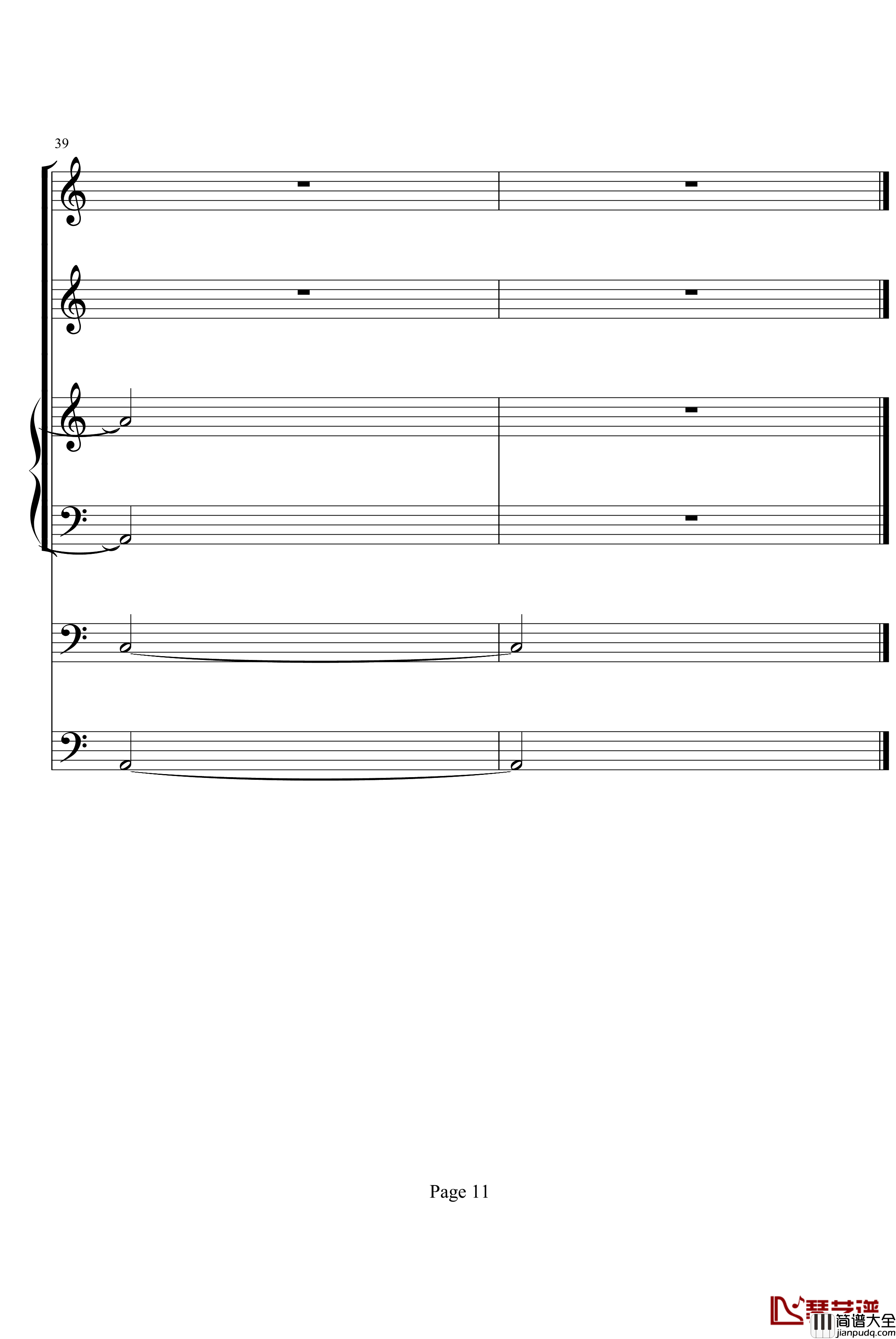 无题钢琴谱_悠Uyi