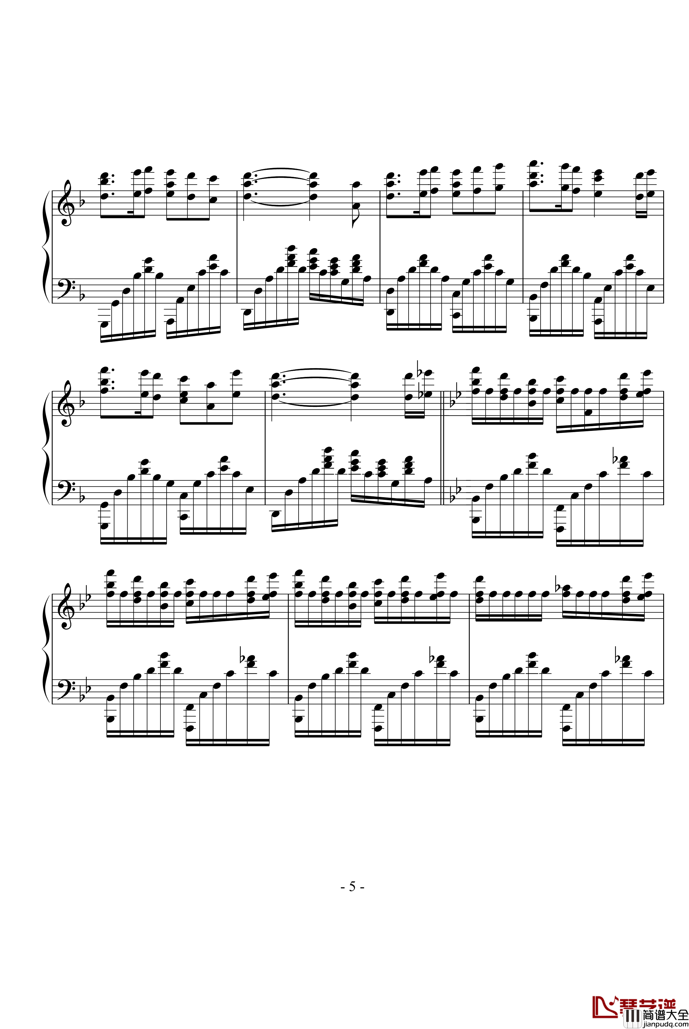 Fairytale钢琴谱_神秘园