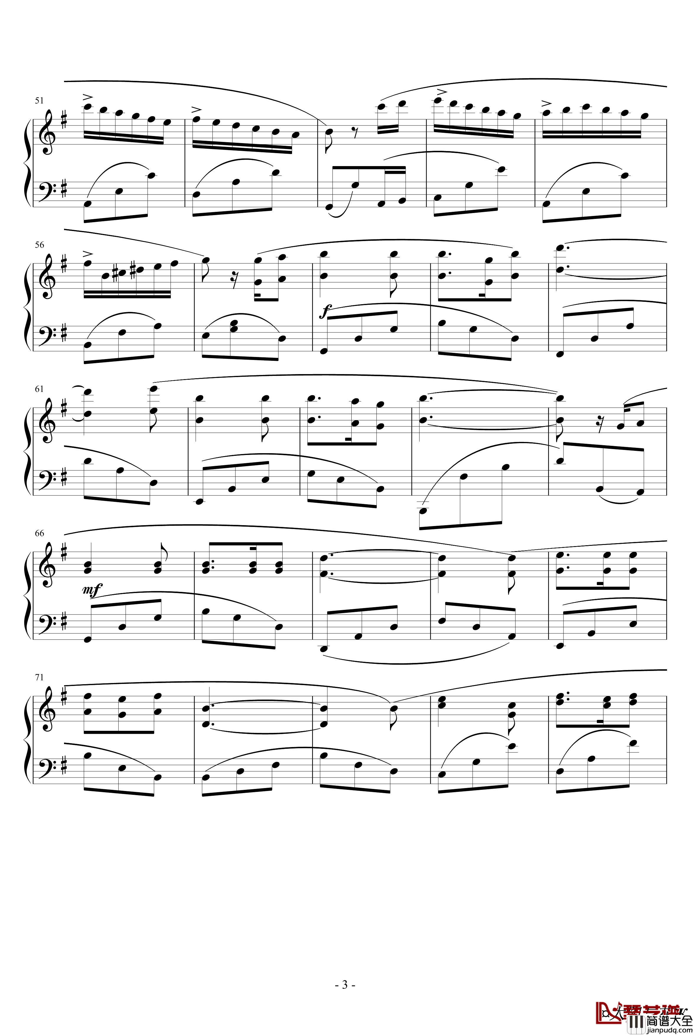 太阳与花钢琴谱_克莱德曼