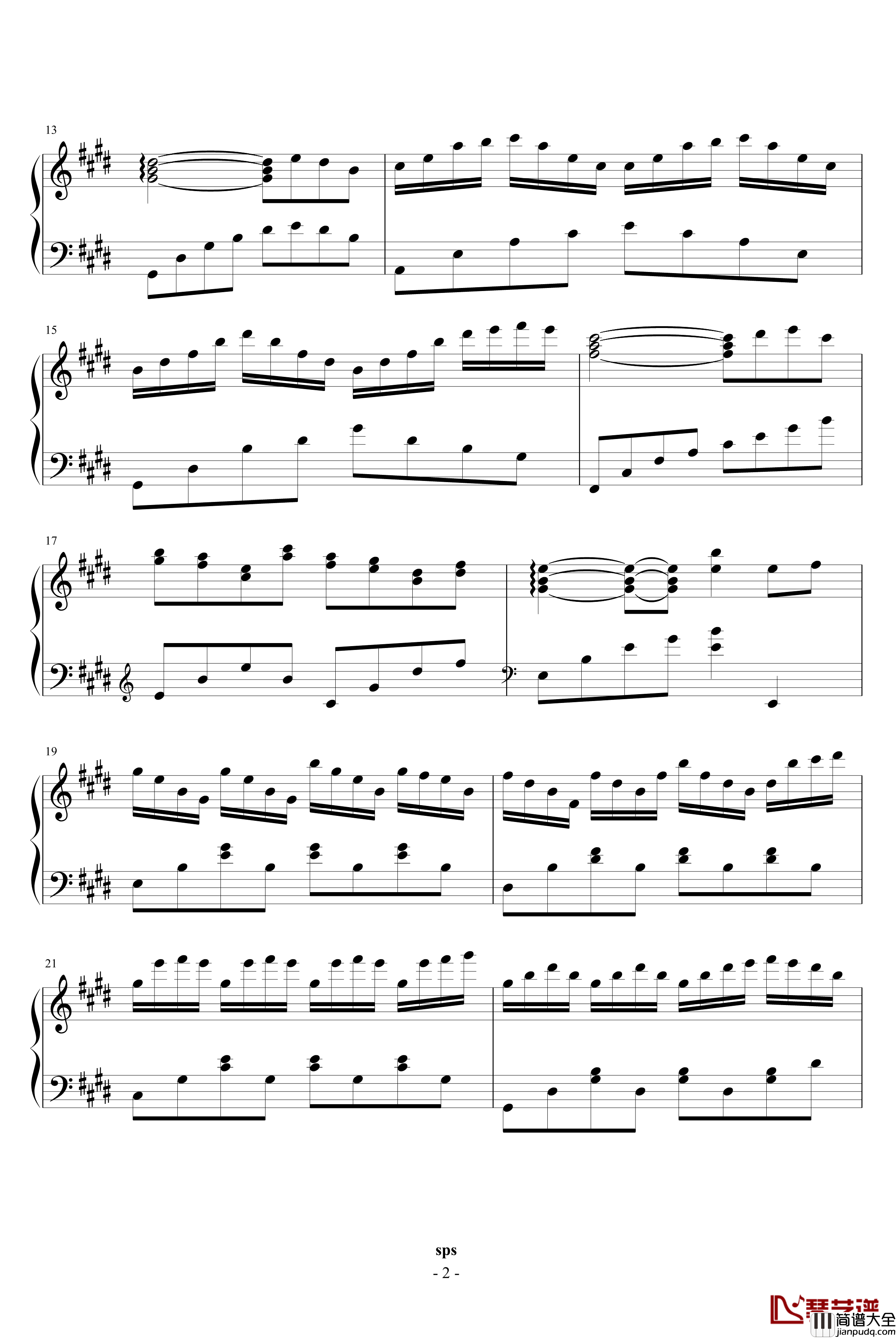 那间琴房钢琴谱_默默的歌