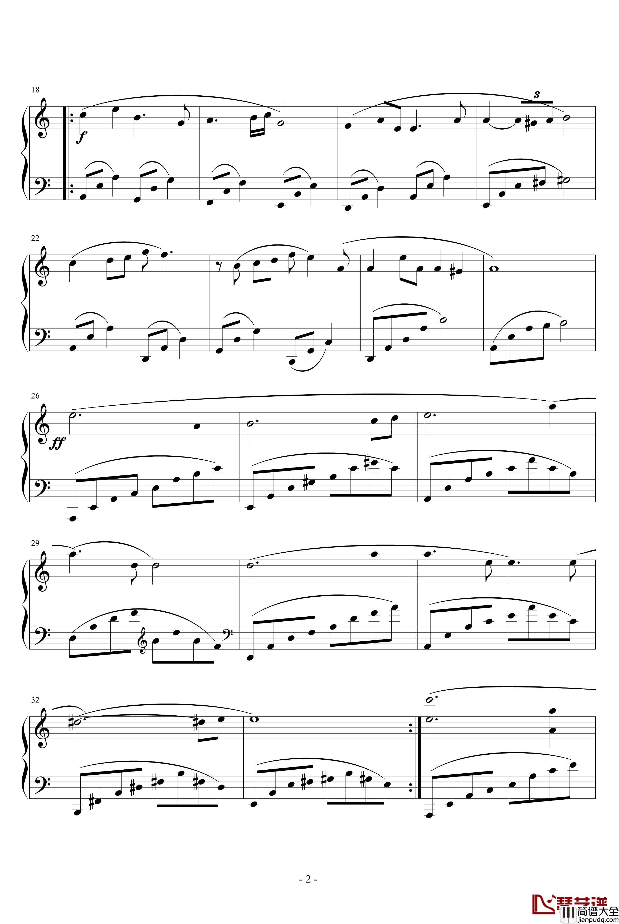 希望你幸福钢琴谱__豪杰春香_插曲_豪杰春香