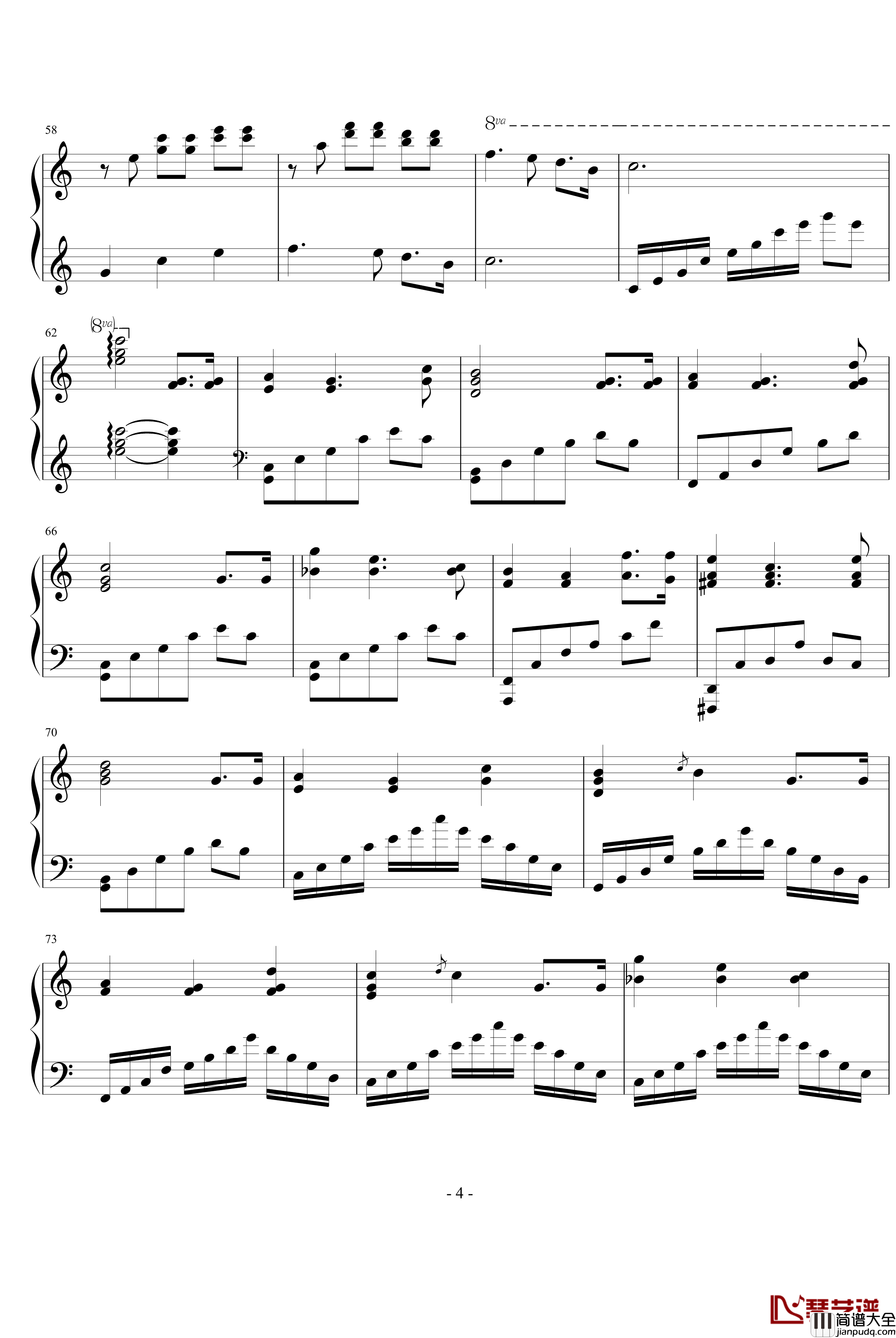 Happy_Birthday_To_Me钢琴谱_兔子