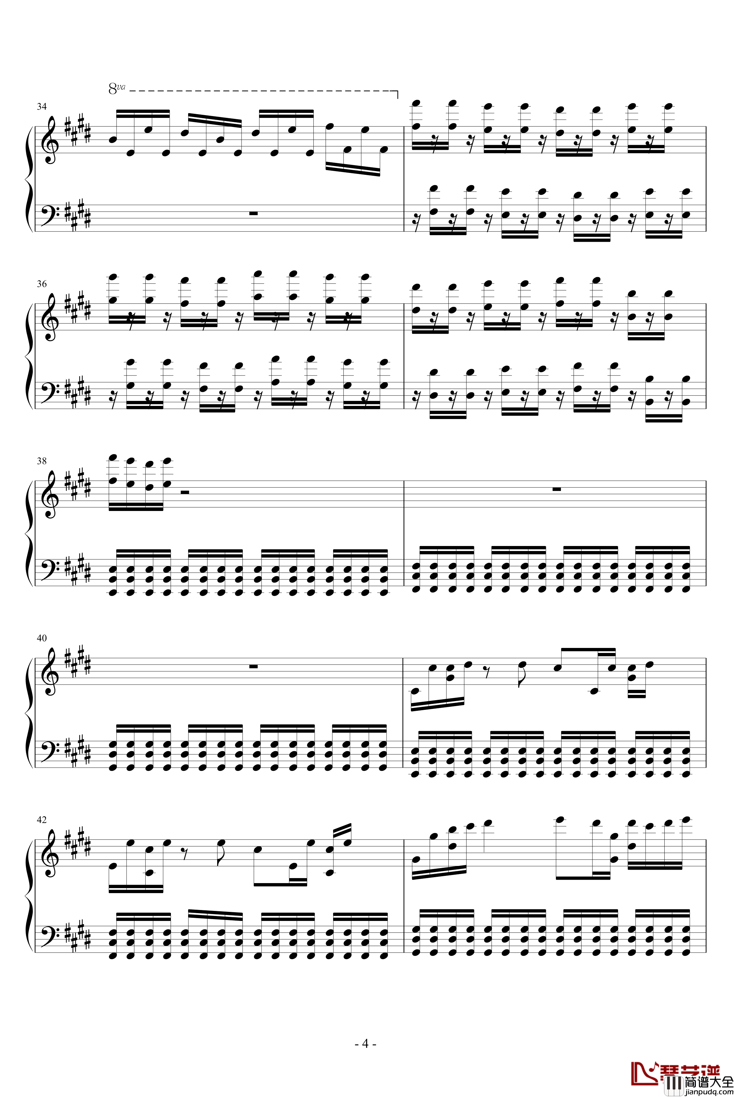 淡墨雅篇钢琴谱_风蝶令_易Piano