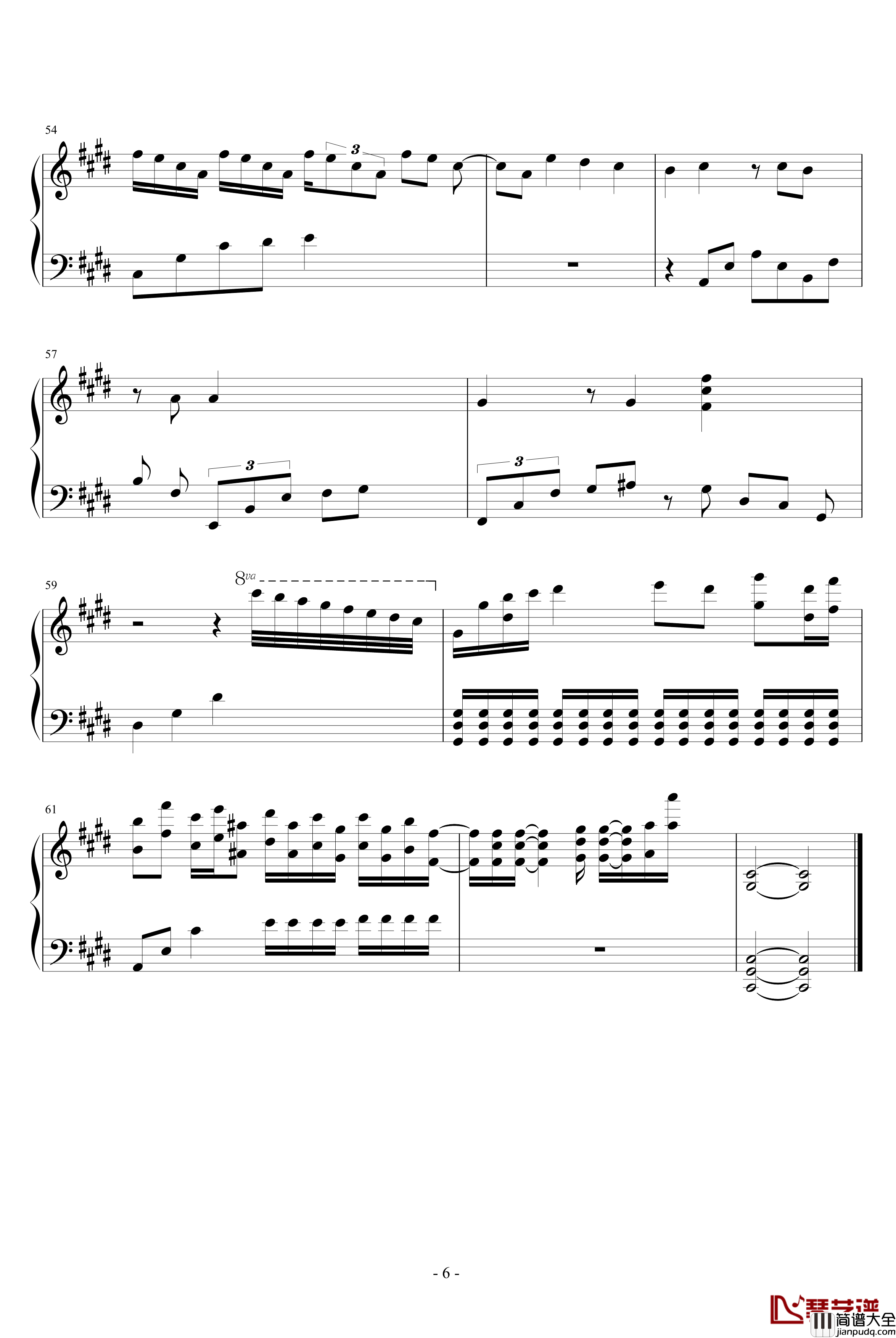 淡墨雅篇钢琴谱_风蝶令_易Piano