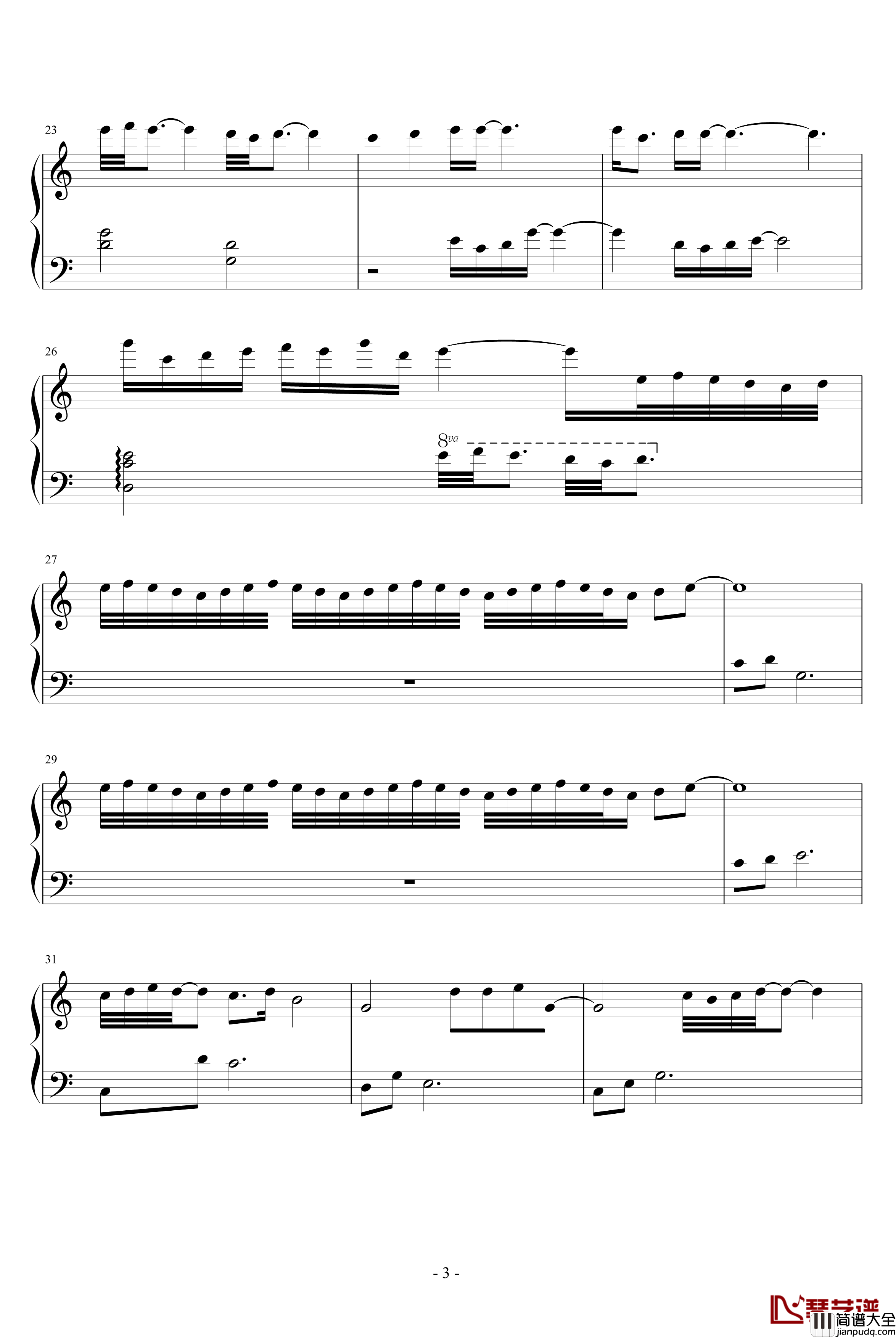 Eau_Douce钢琴谱_清水_竹昔