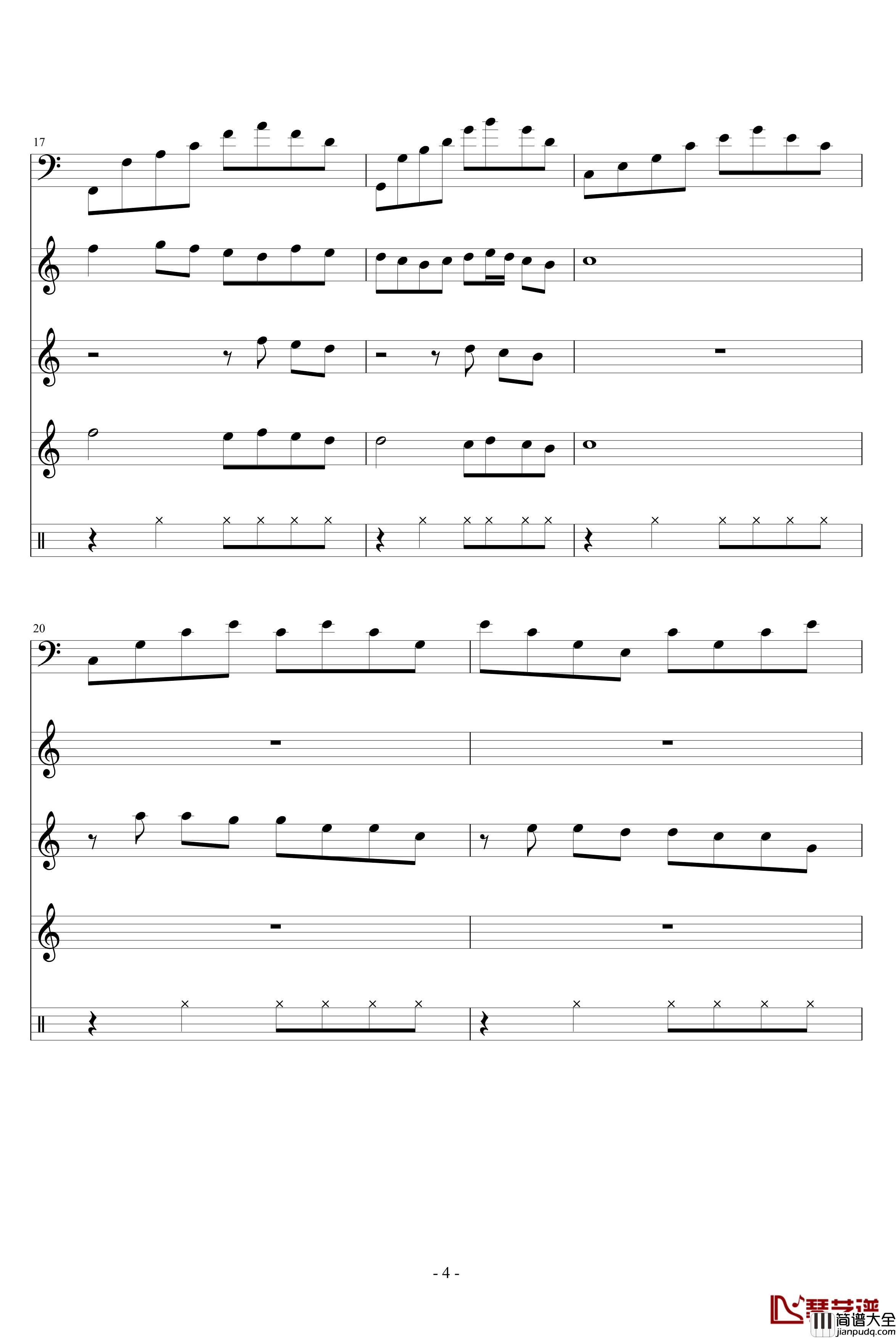 雨后的思念钢琴谱_peterkingily