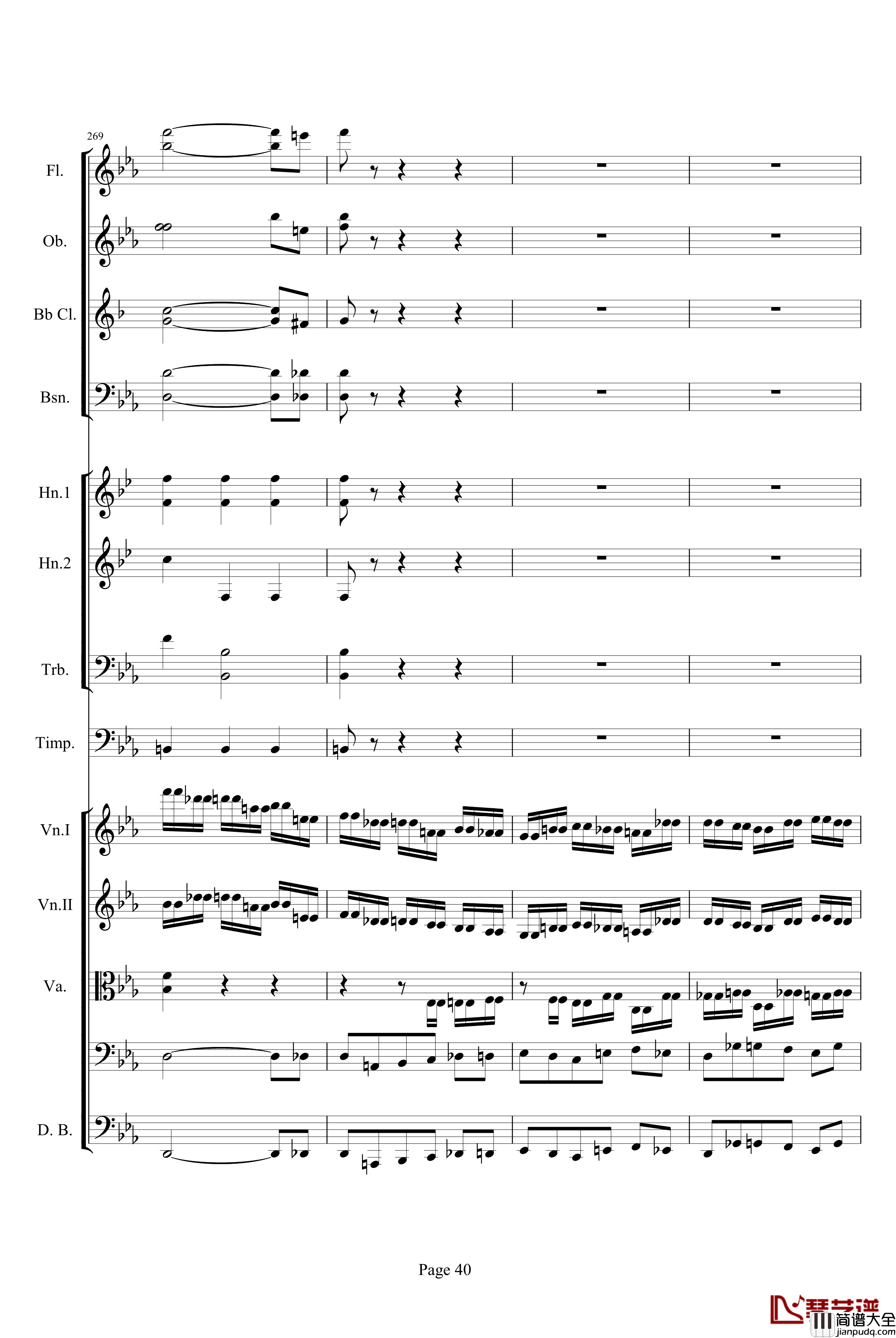 第三交响曲第一乐章_贝多芬_钢琴谱