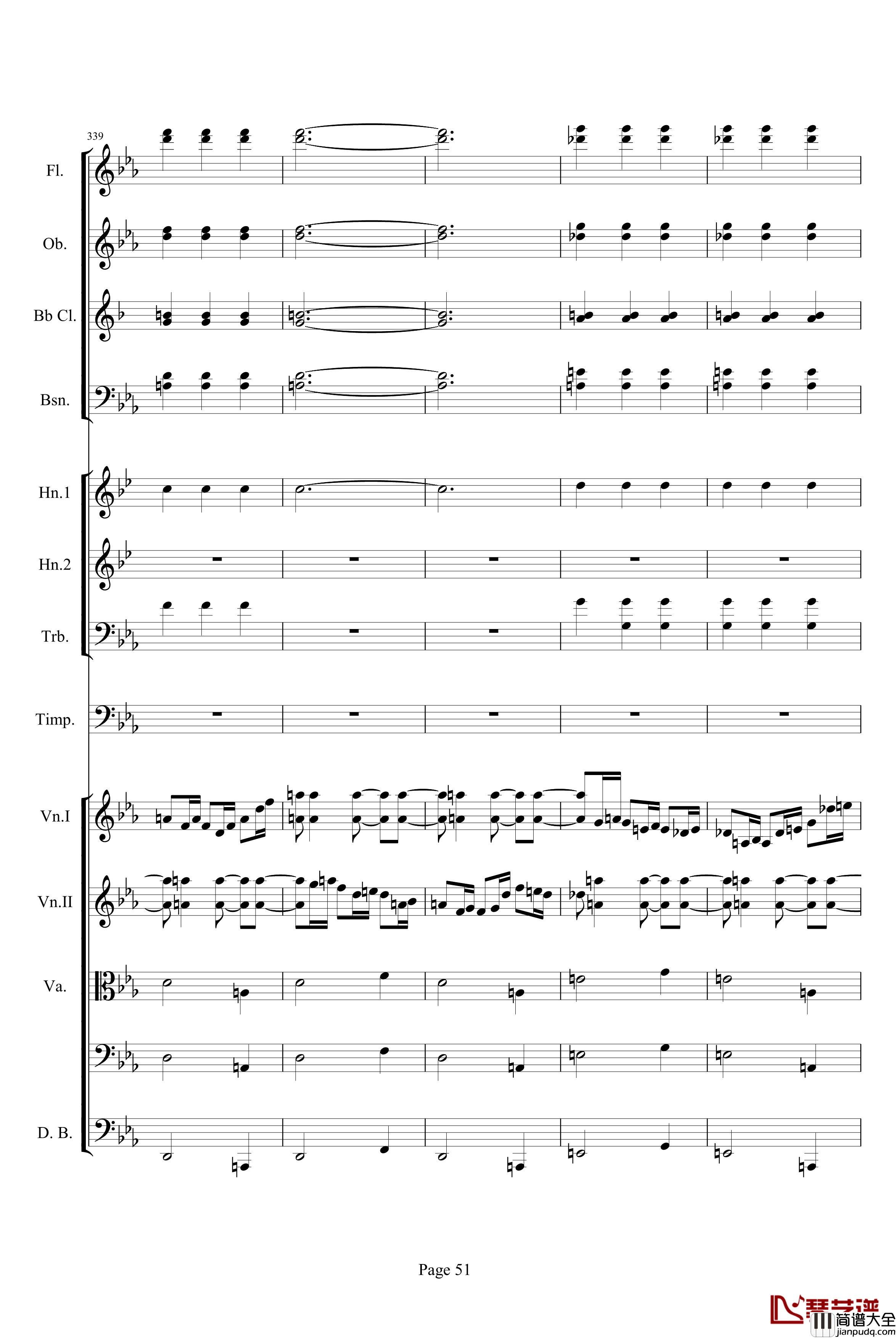 第三交响曲第一乐章_贝多芬_钢琴谱