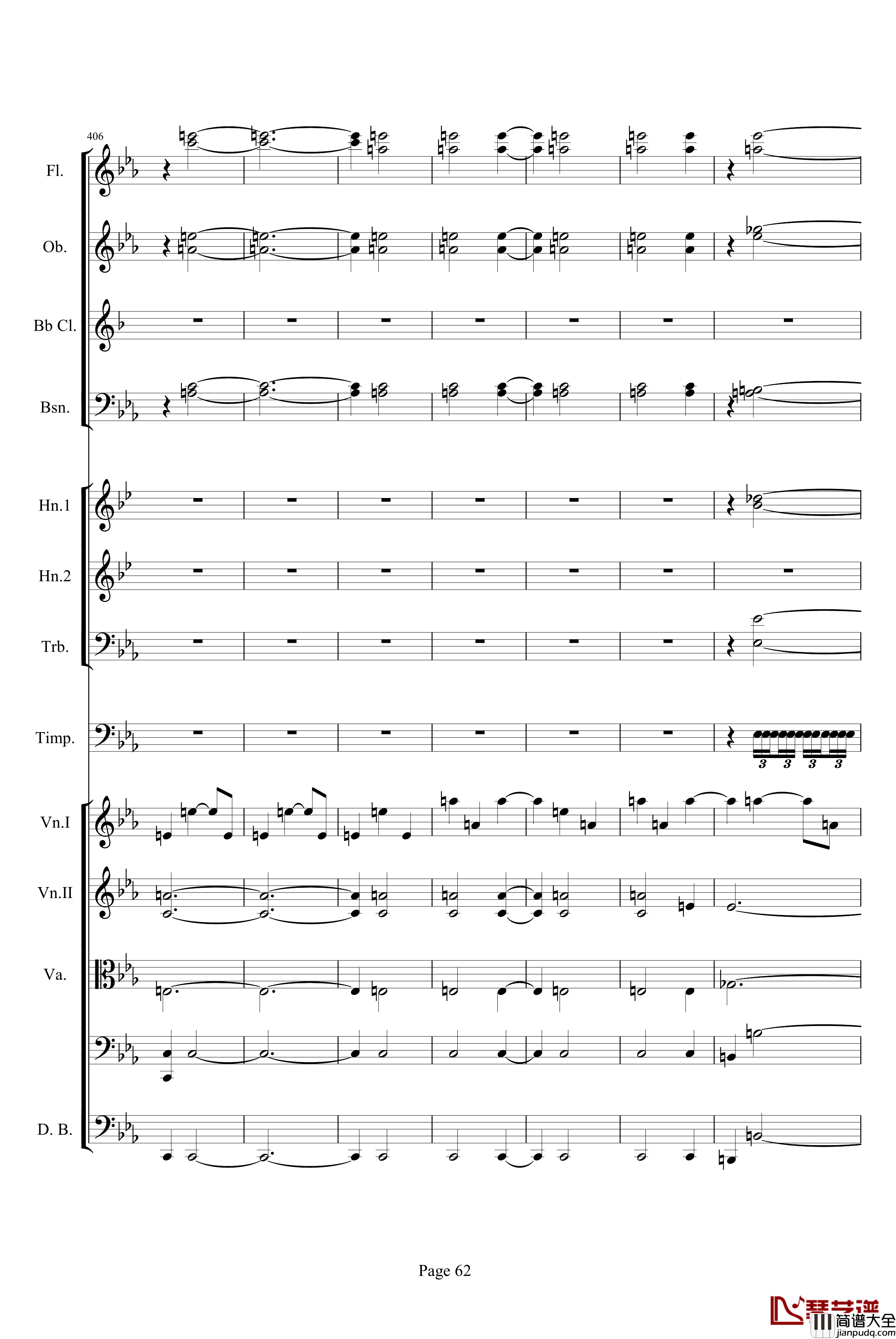 第三交响曲第一乐章_贝多芬_钢琴谱