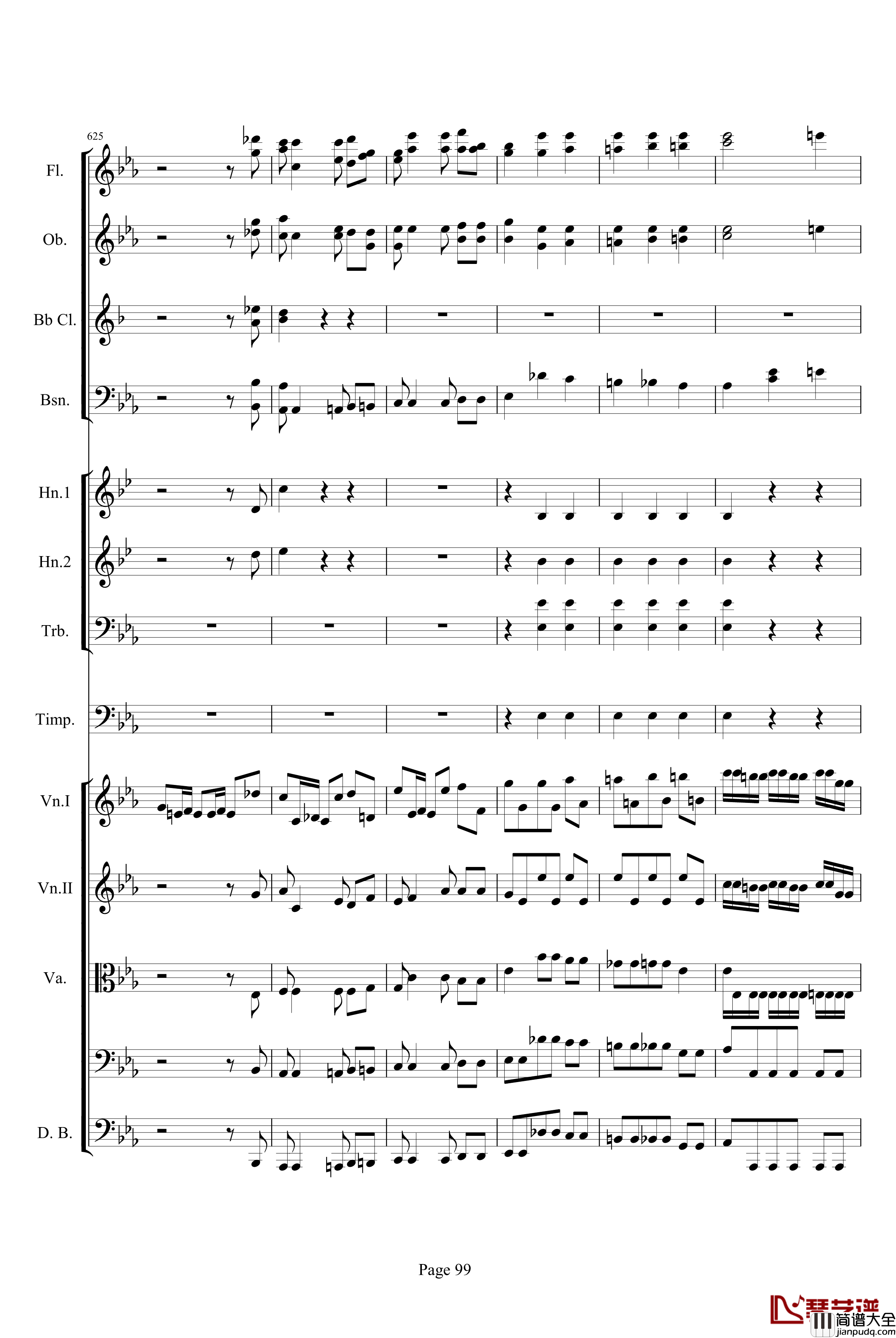 第三交响曲第一乐章_贝多芬_钢琴谱