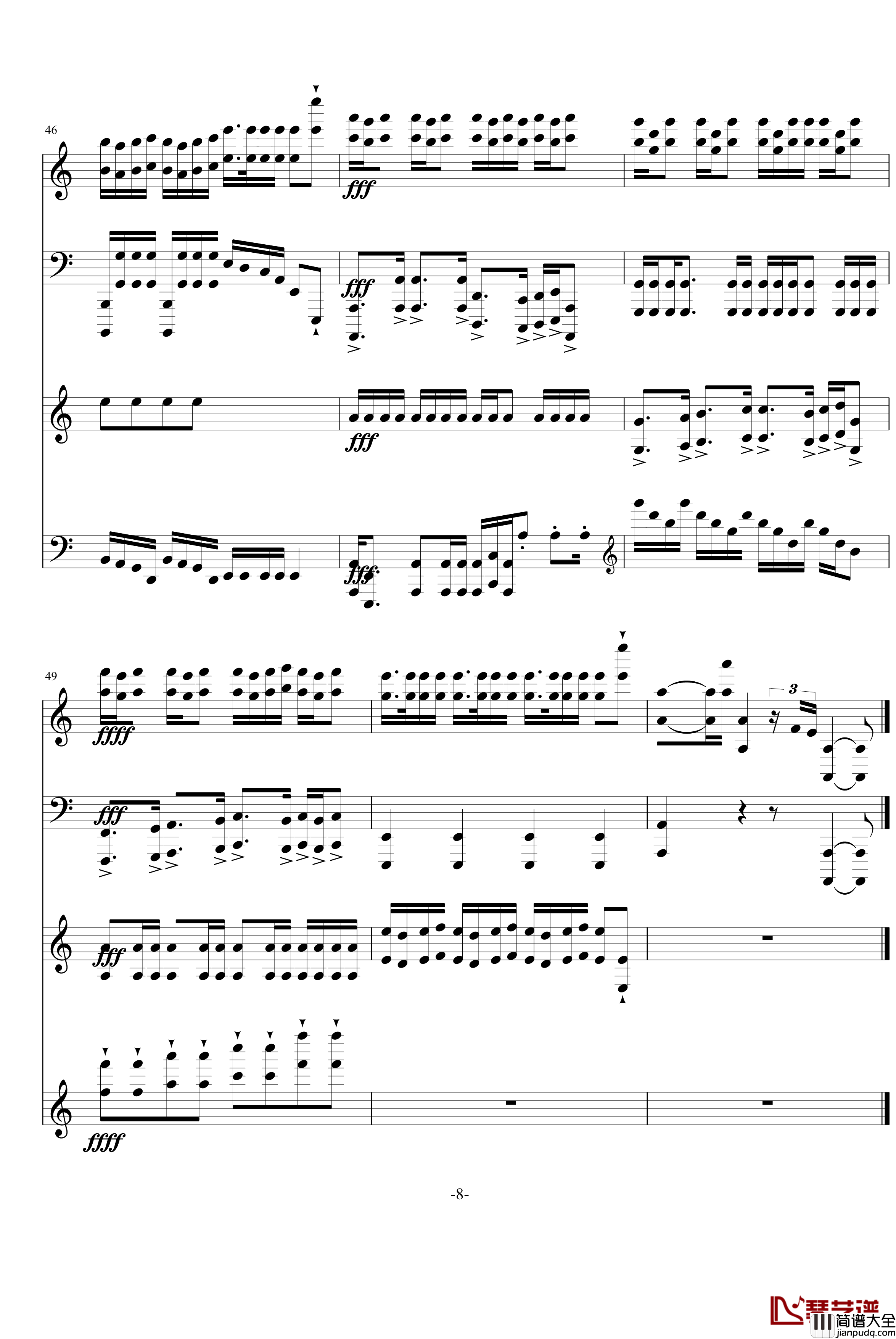 在WOW吧中的一囧天钢琴谱_升c小调