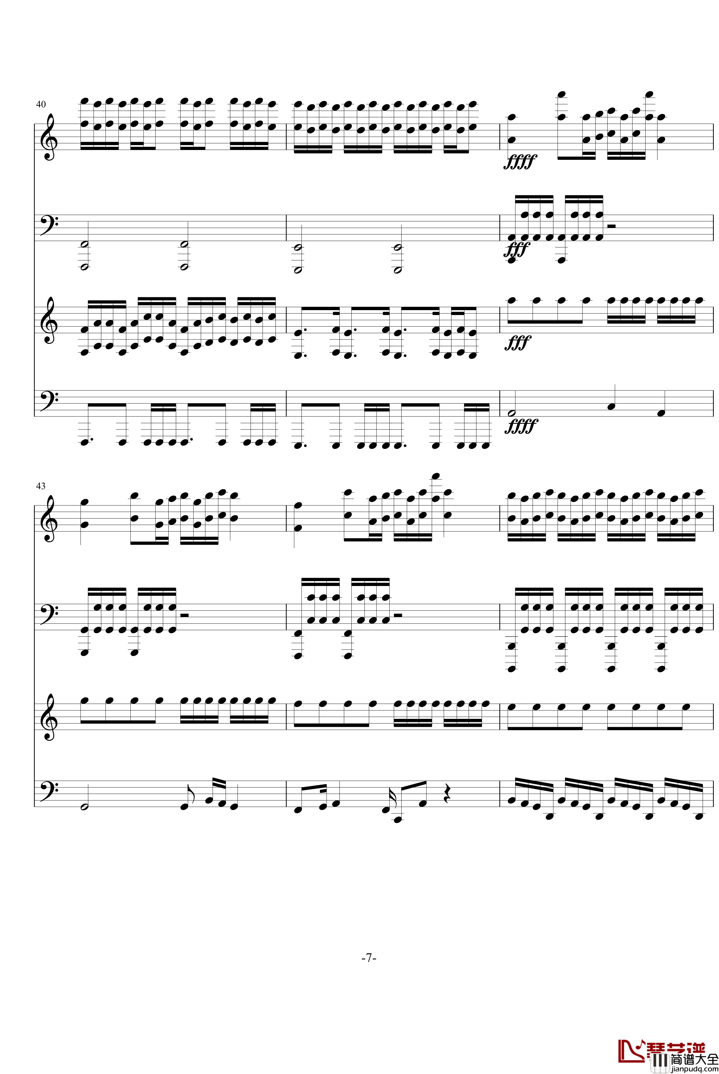 在WOW吧中的一囧天钢琴谱_升c小调