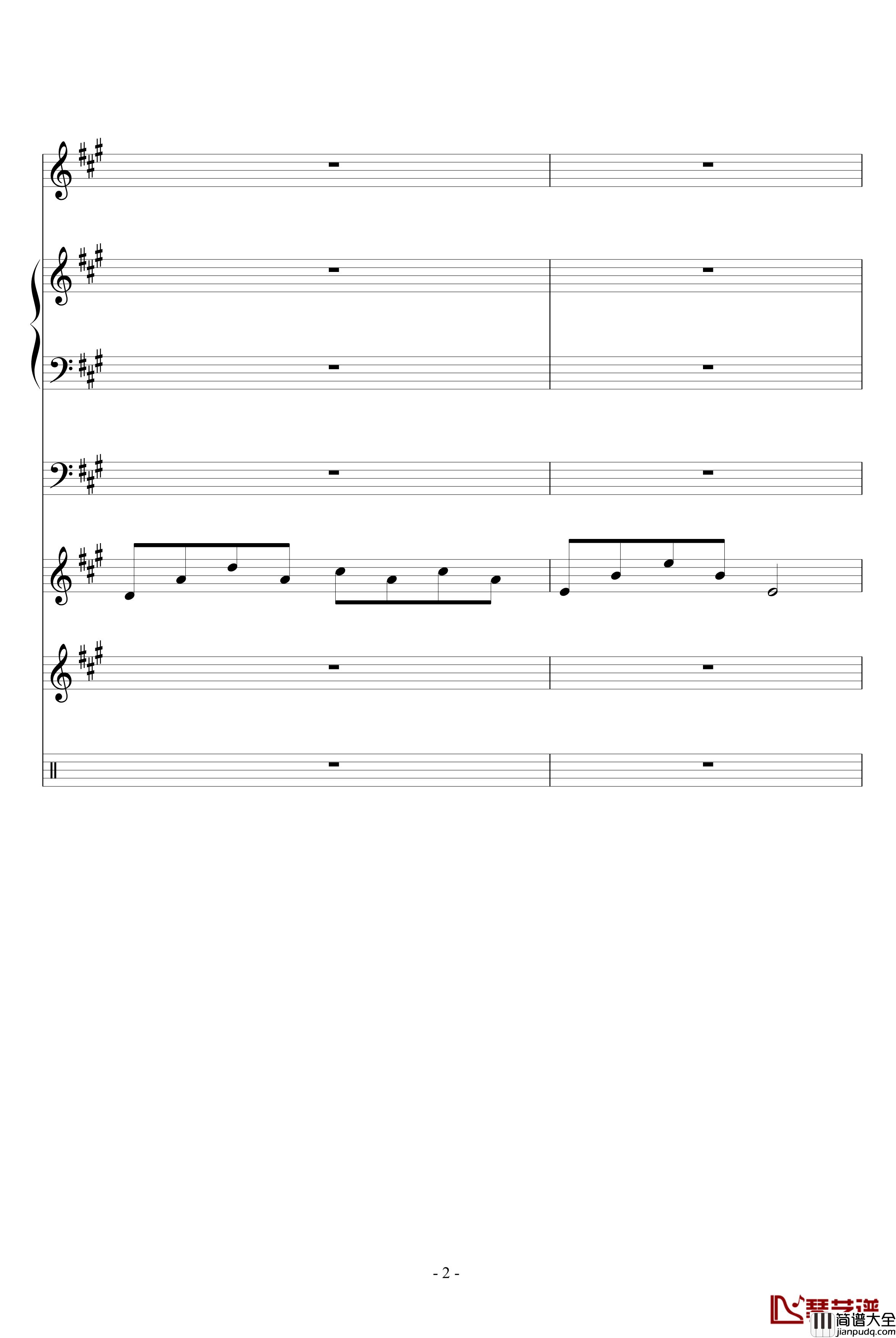 FAKE钢琴谱_血腥残阳