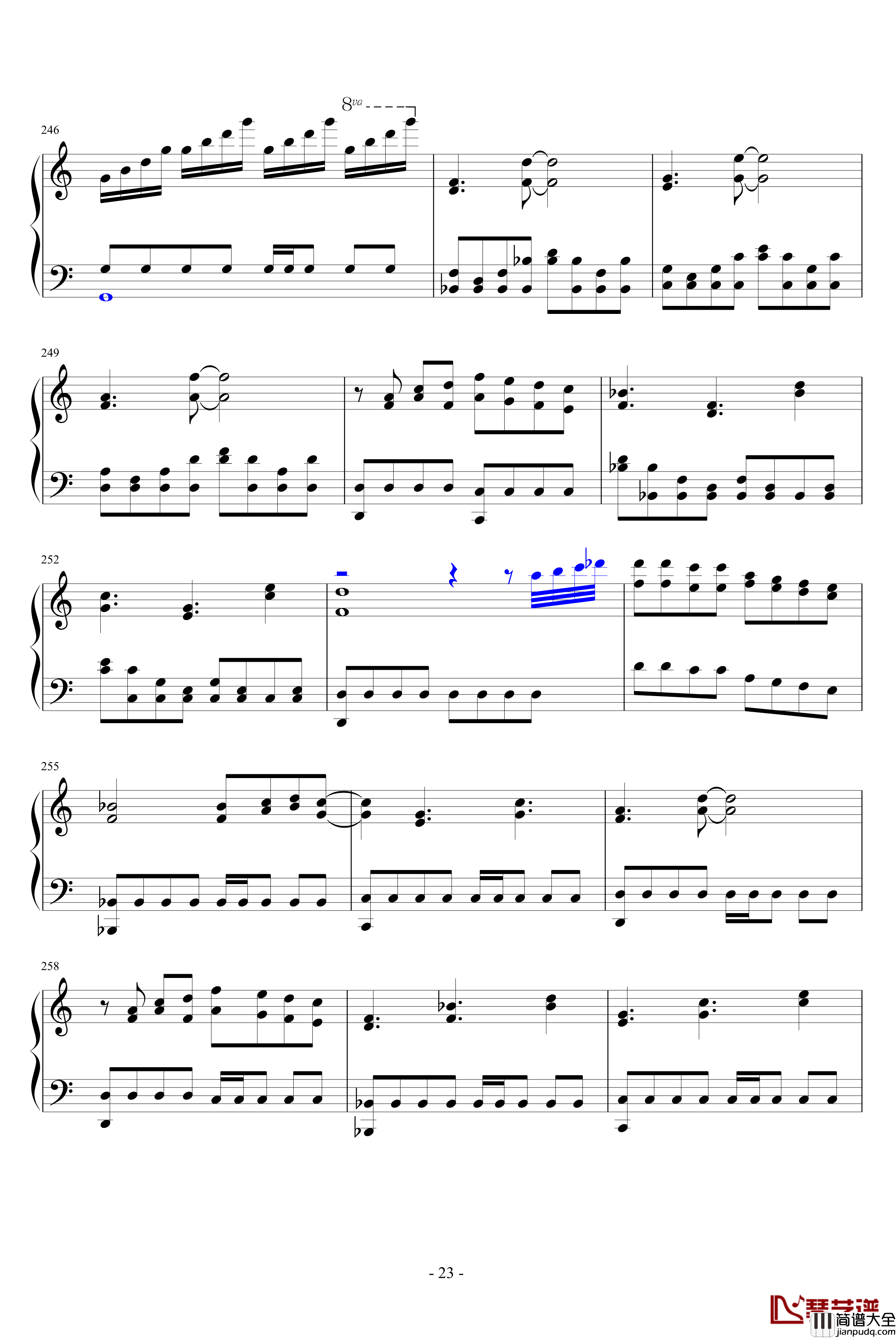 FC赤影战士音乐全集钢琴谱_钢琴版_游戏
