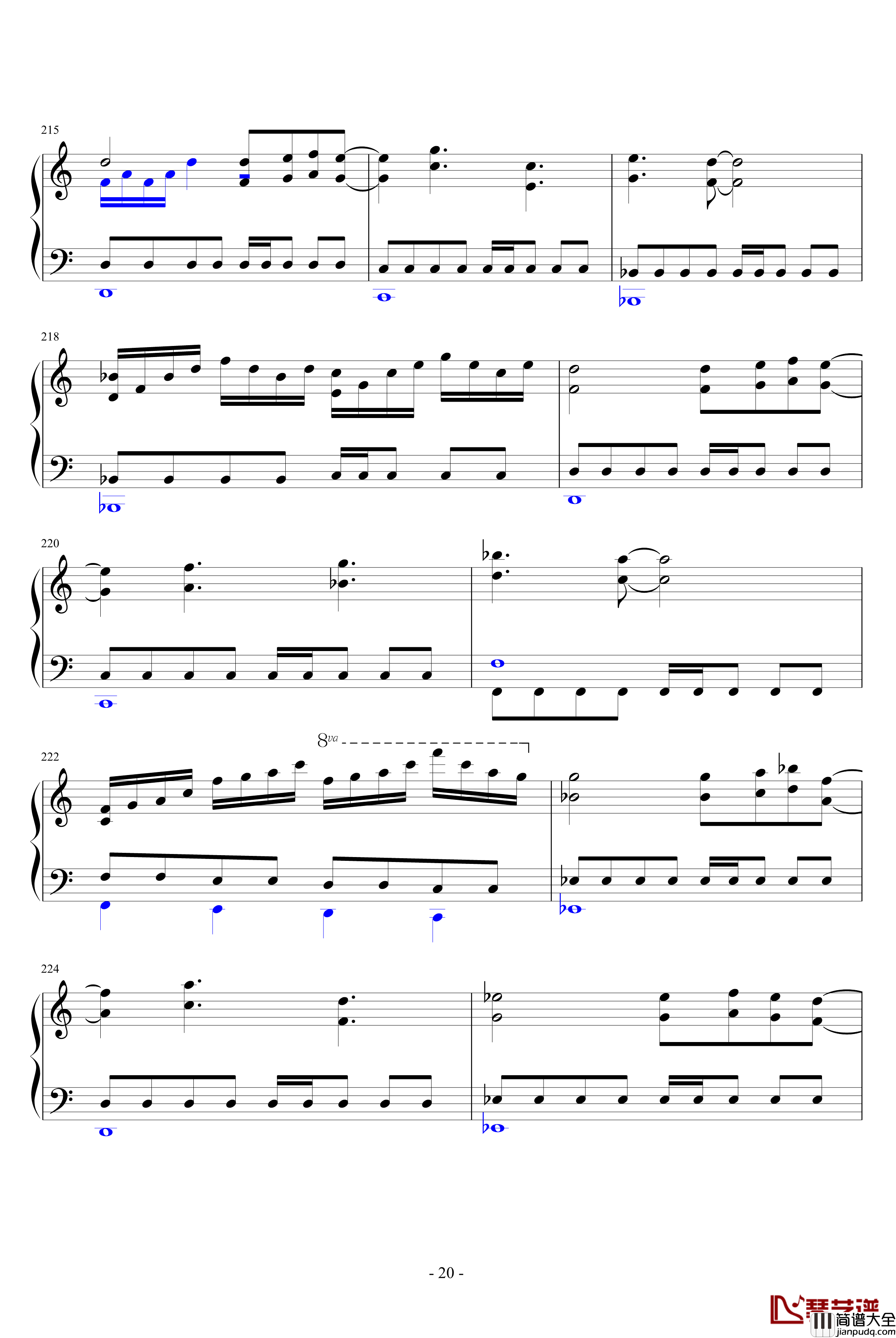 FC赤影战士音乐全集钢琴谱_钢琴版_游戏