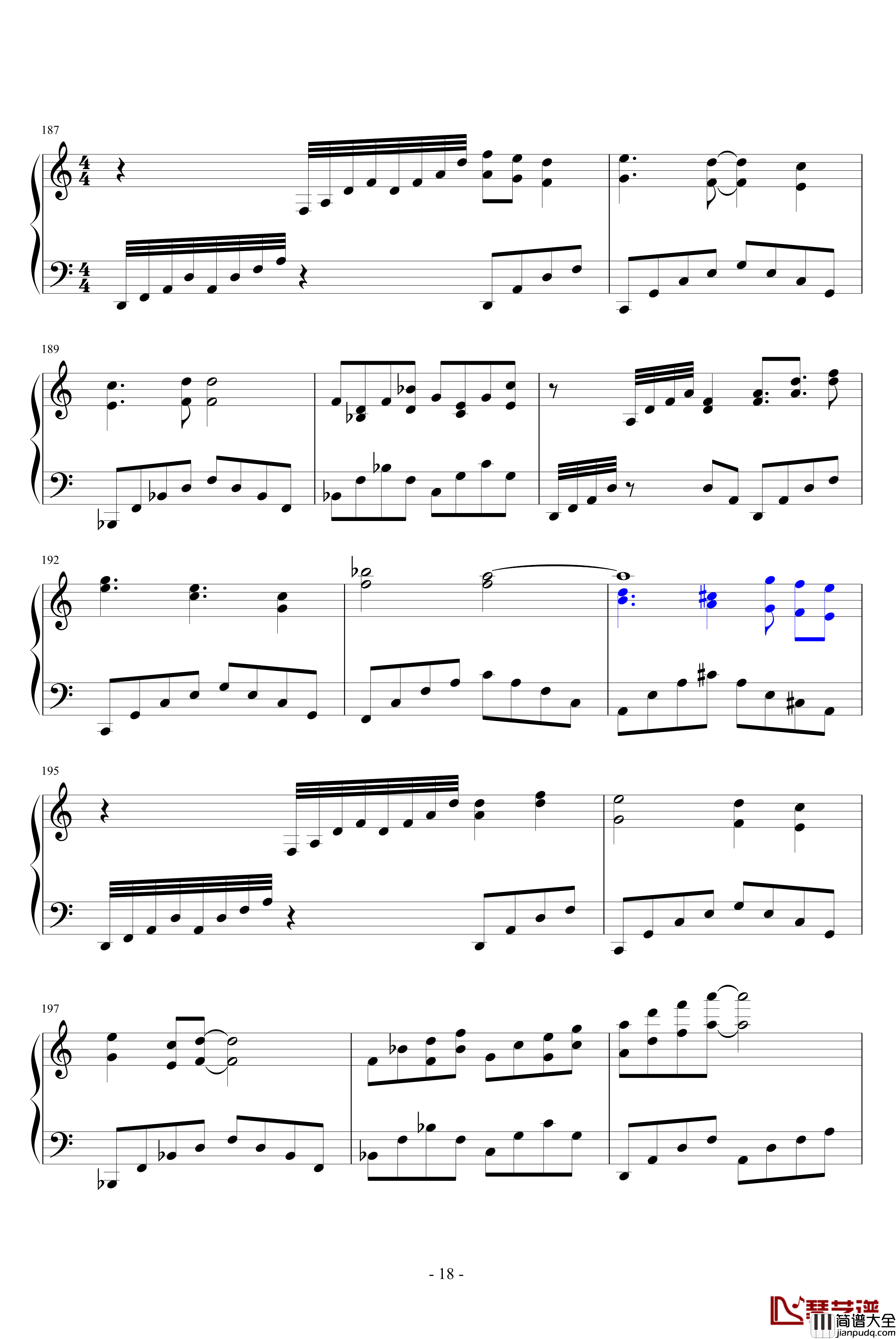 FC赤影战士音乐全集钢琴谱_钢琴版_游戏