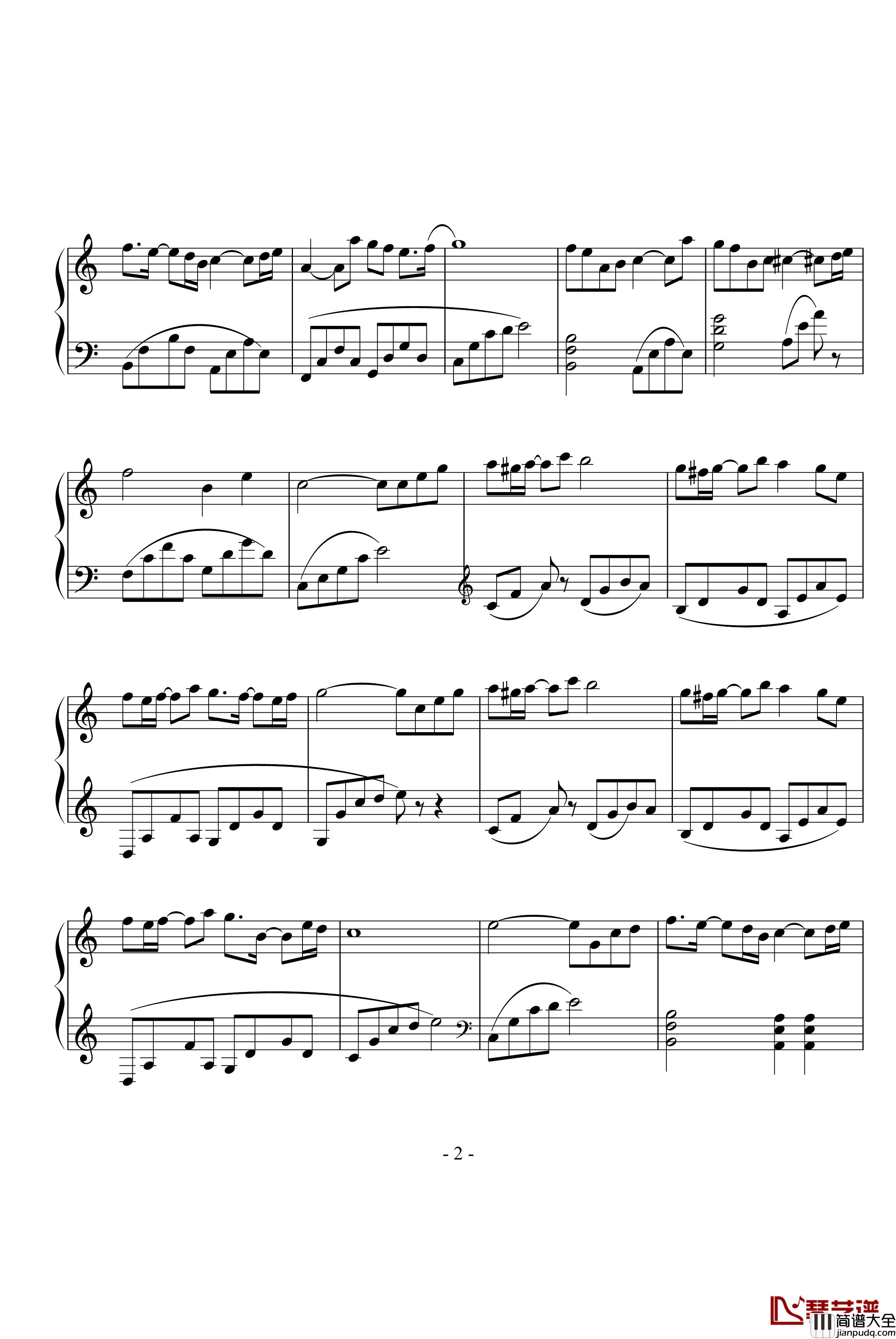 一个人的浪漫钢琴谱_一起来看流星雨_俞灏明