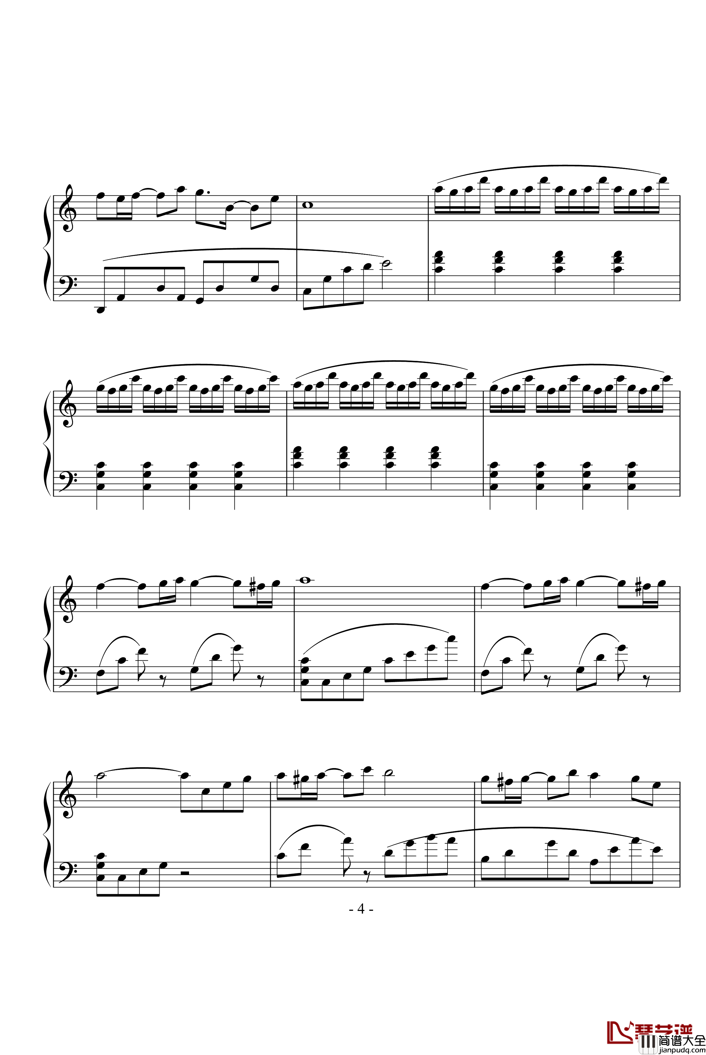 一个人的浪漫钢琴谱_一起来看流星雨_俞灏明