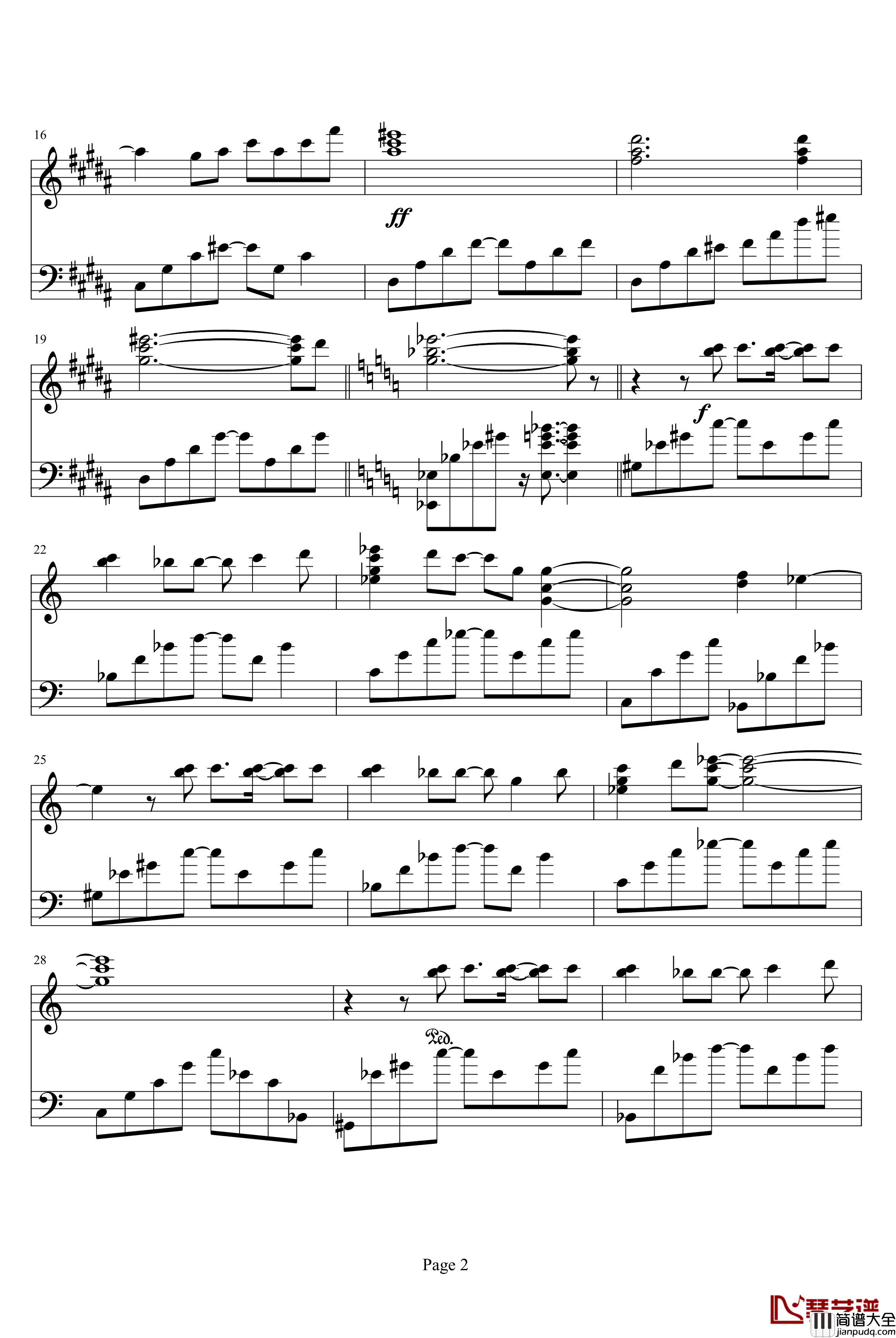 AIR钢琴谱_羽根_动漫影视