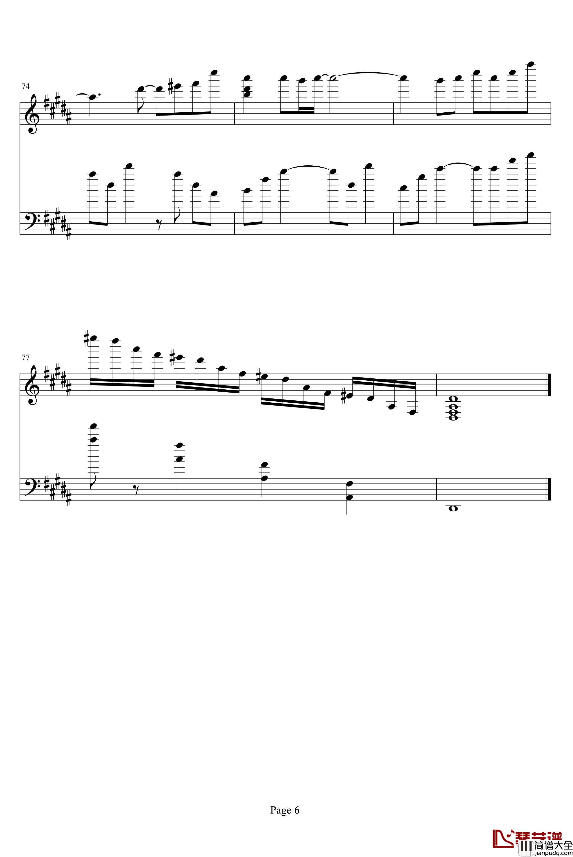 AIR钢琴谱_羽根_动漫影视