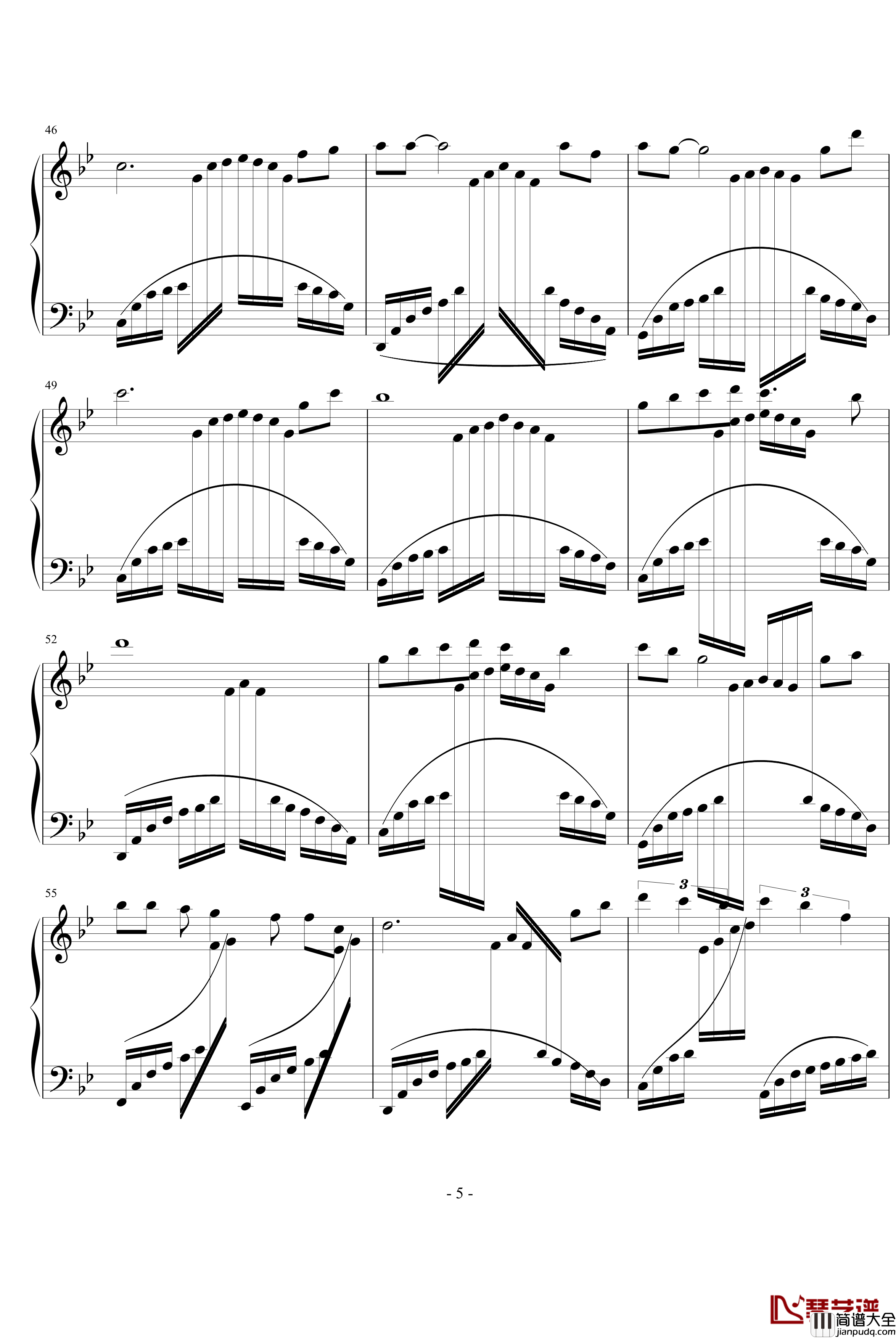 仙林青梅钢琴谱_杨竹青