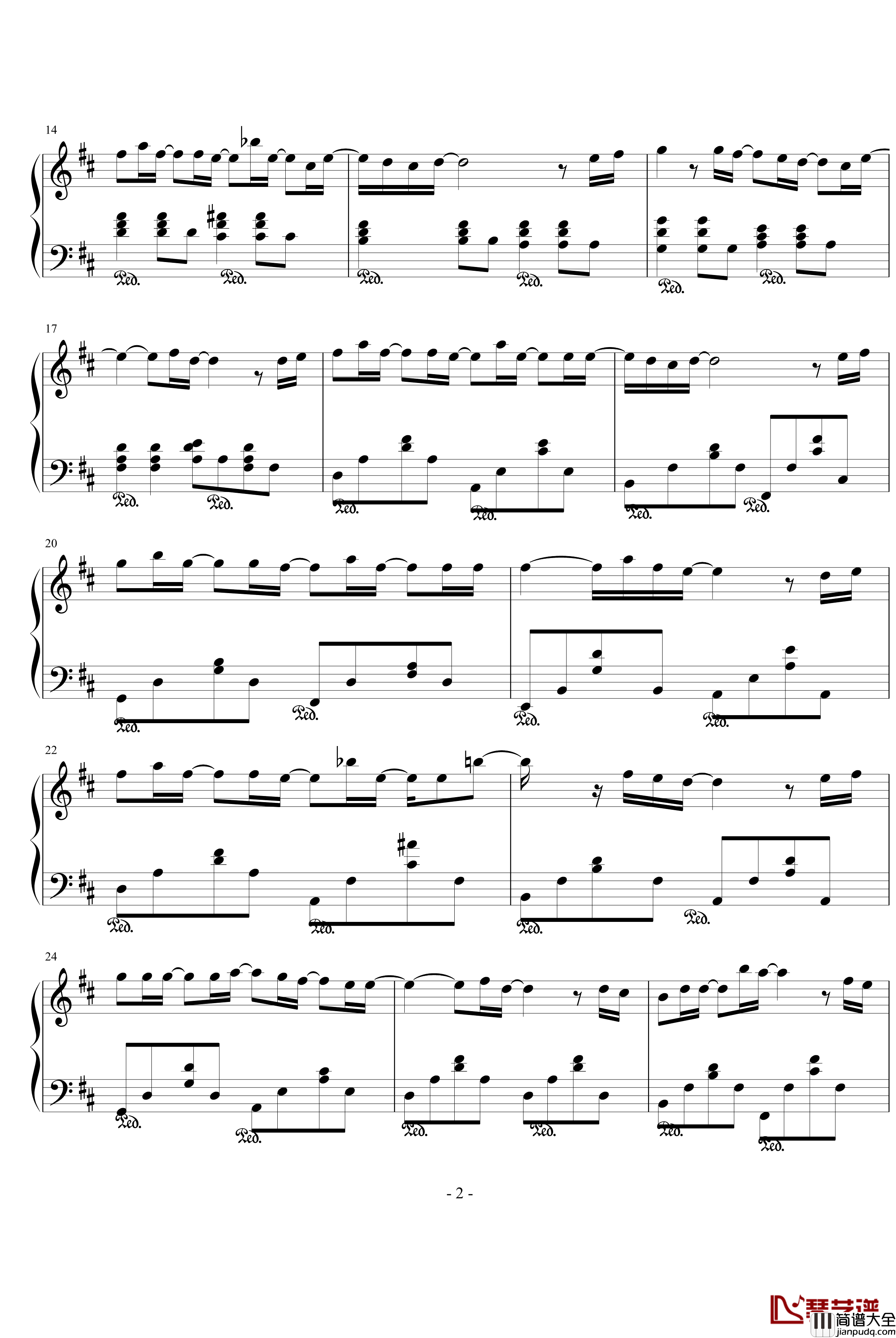 明日への扉钢琴谱_动漫影视