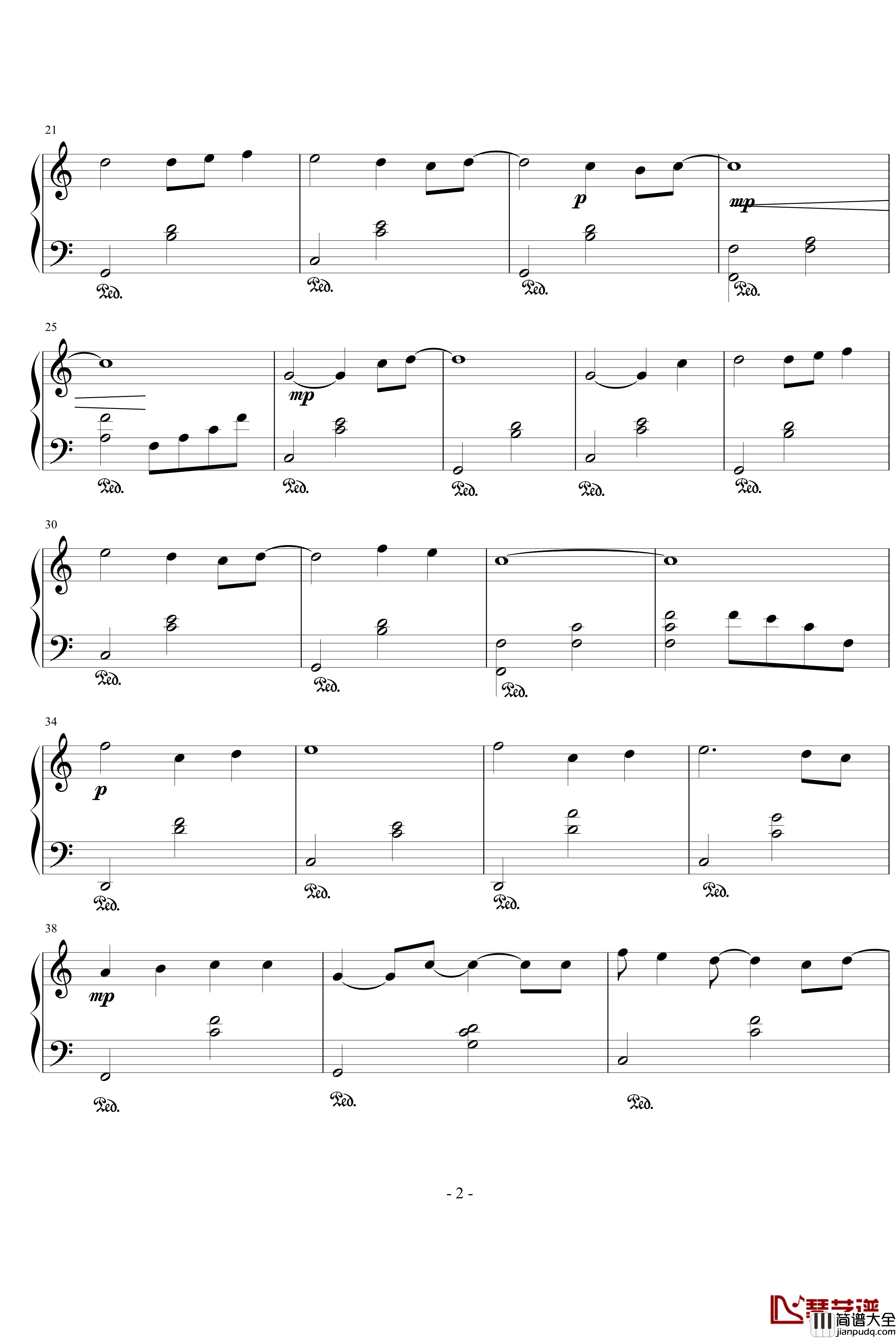 小小的手心钢琴谱_游戏