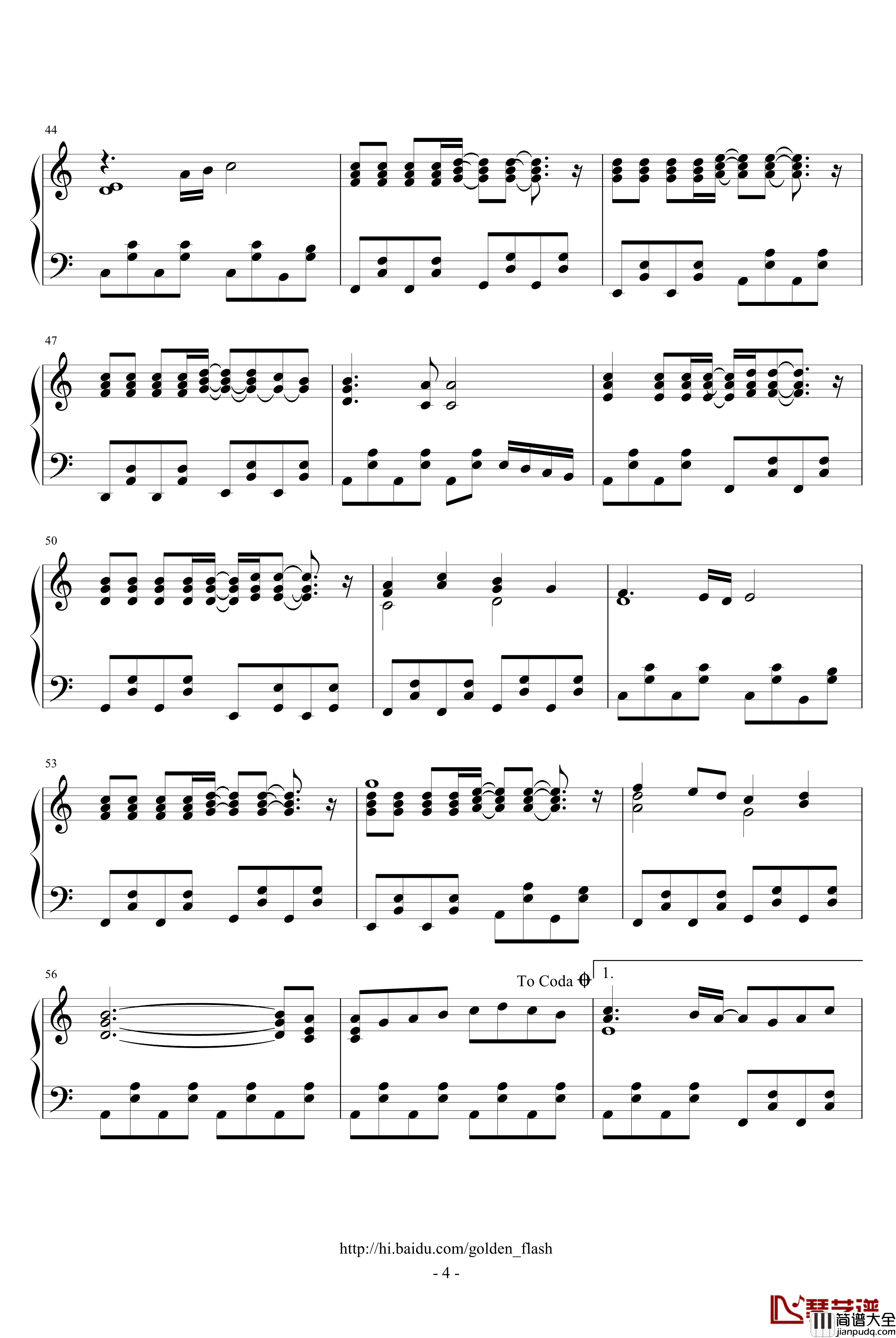 鬼畜眼镜钢琴谱_Under_the_darkness_动漫影视