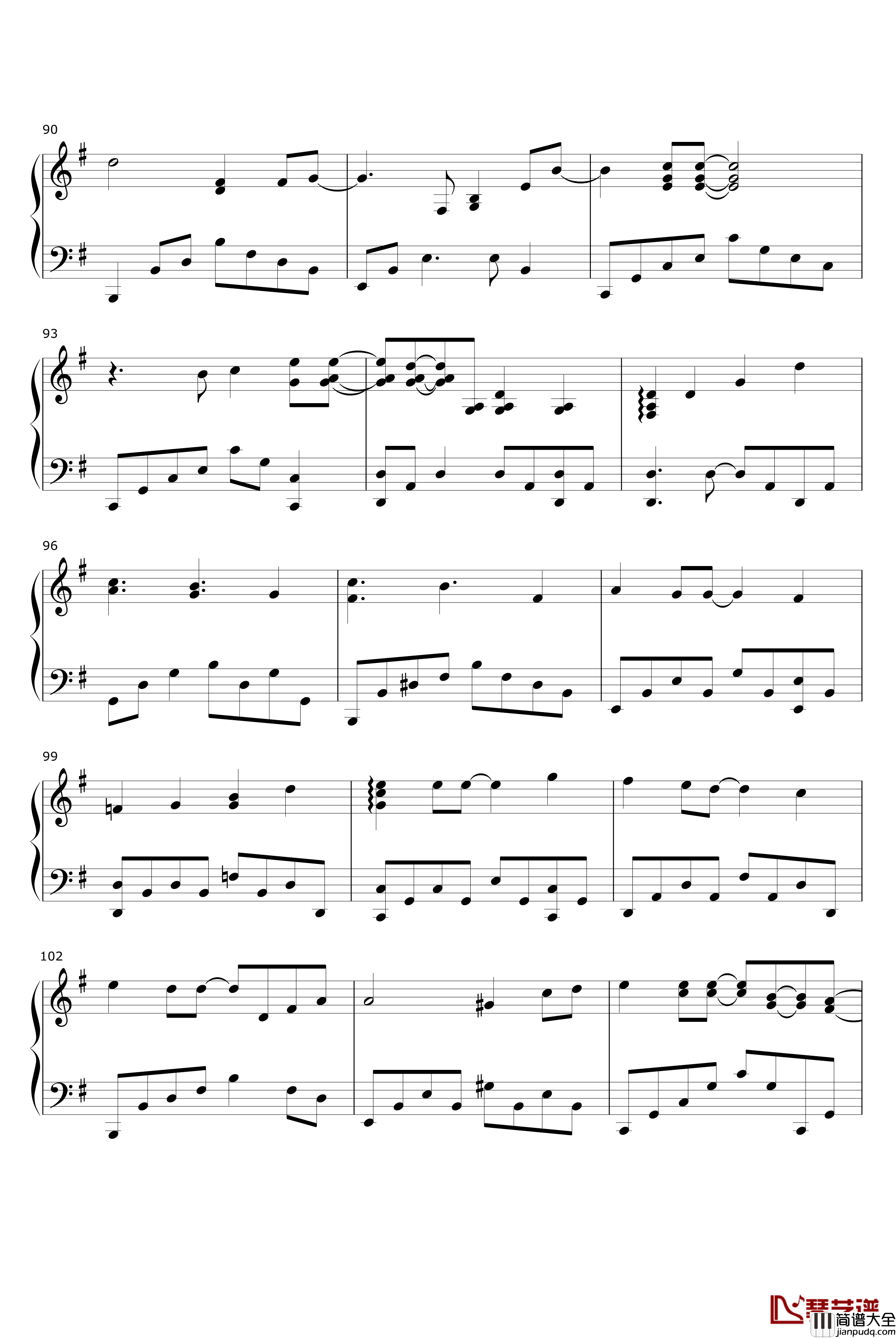 三十日钢琴谱_保持爱你插曲_侧田