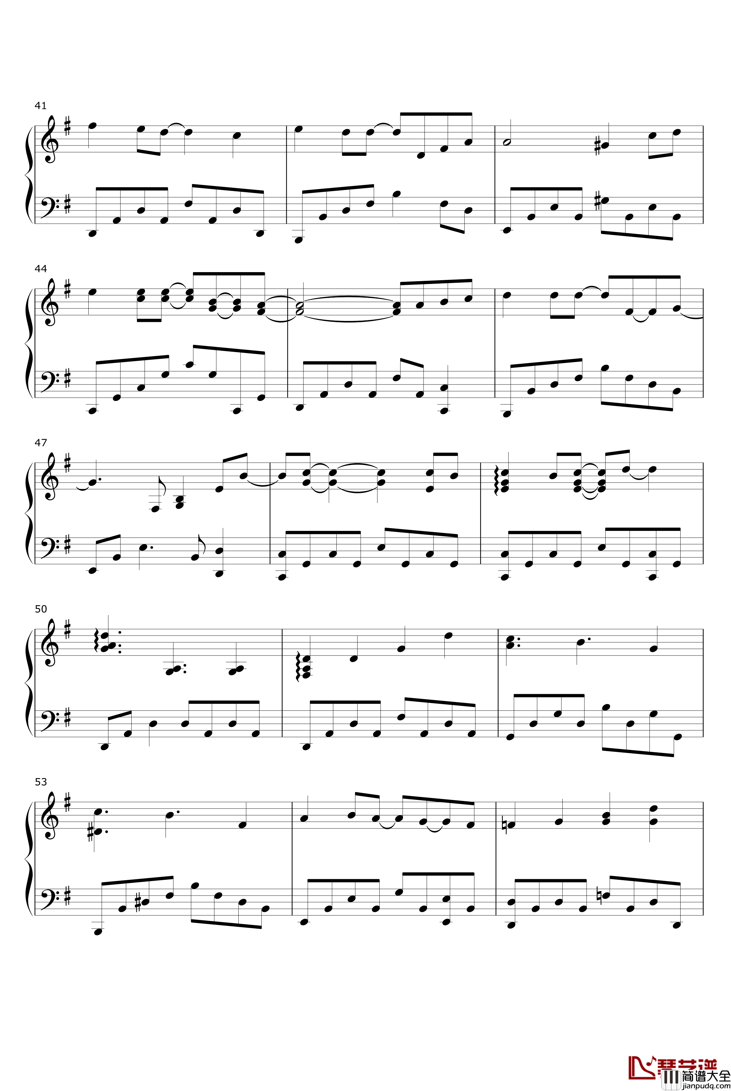 三十日钢琴谱_保持爱你插曲_侧田