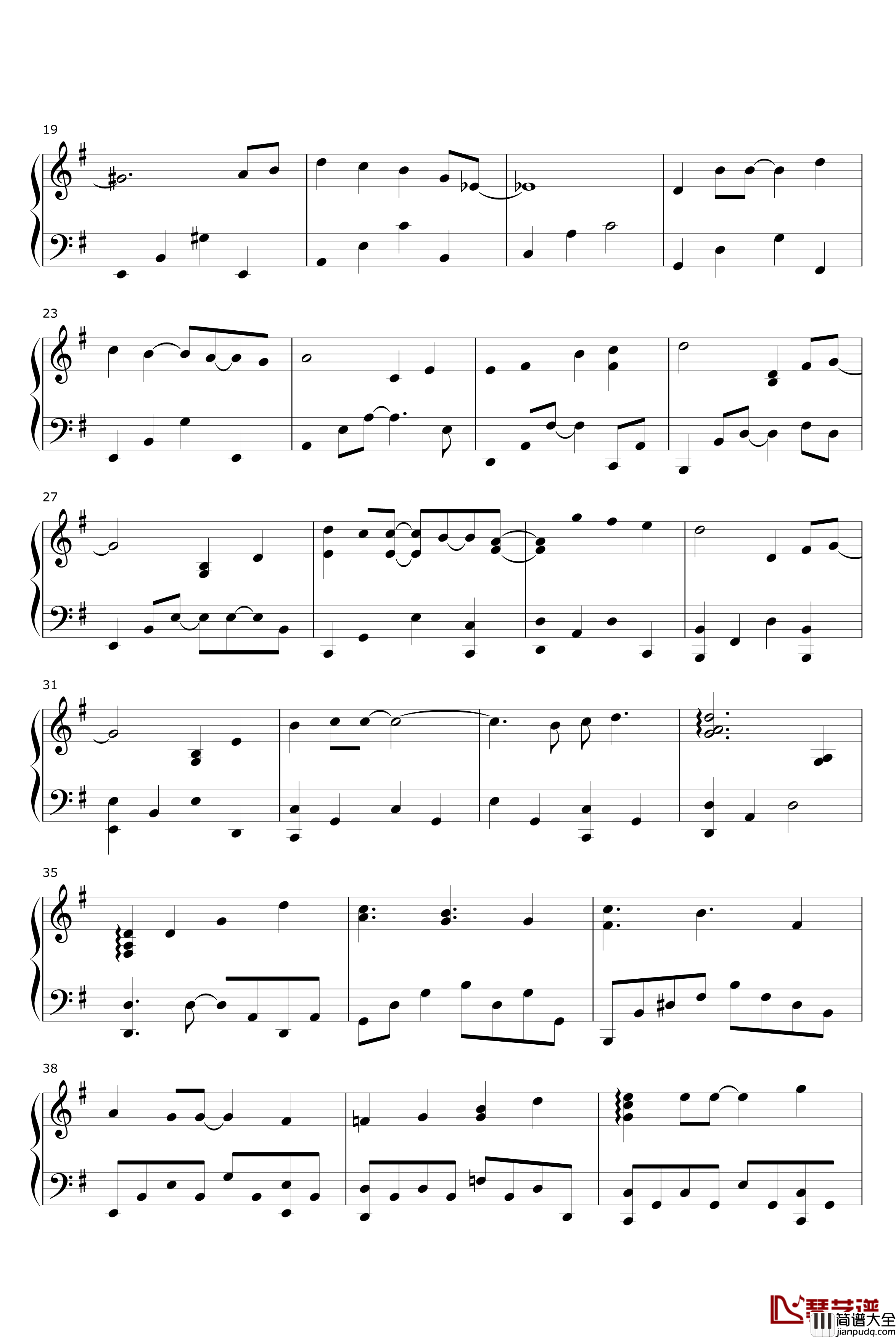 三十日钢琴谱_保持爱你插曲_侧田