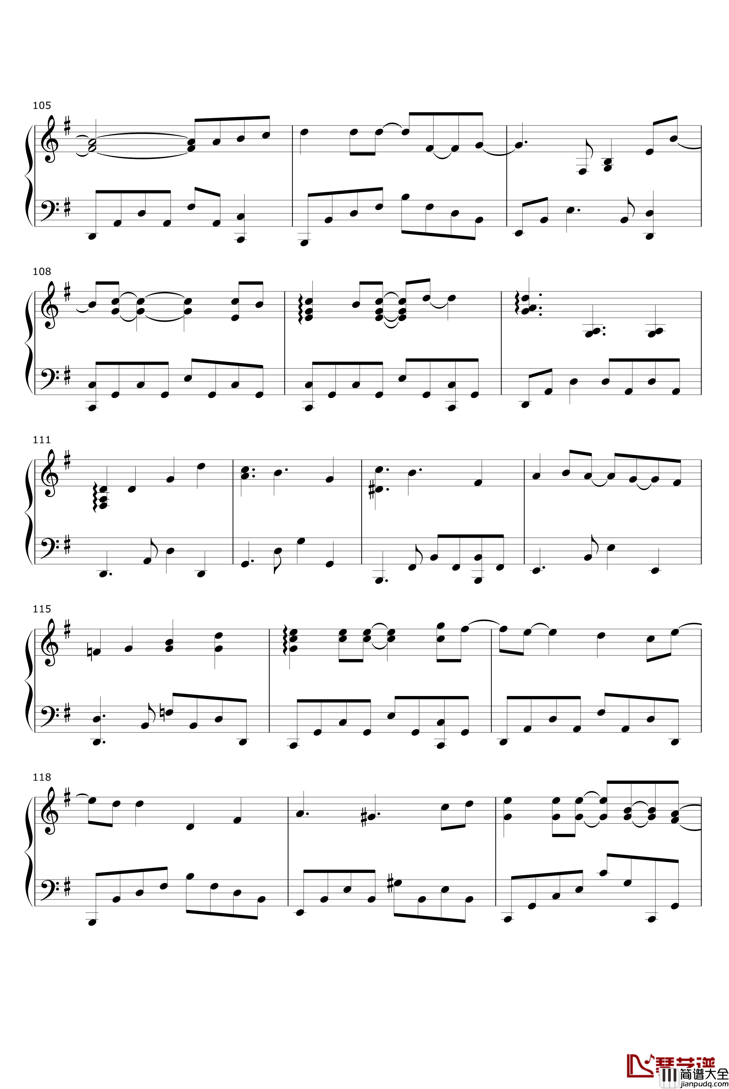 三十日钢琴谱_保持爱你插曲_侧田