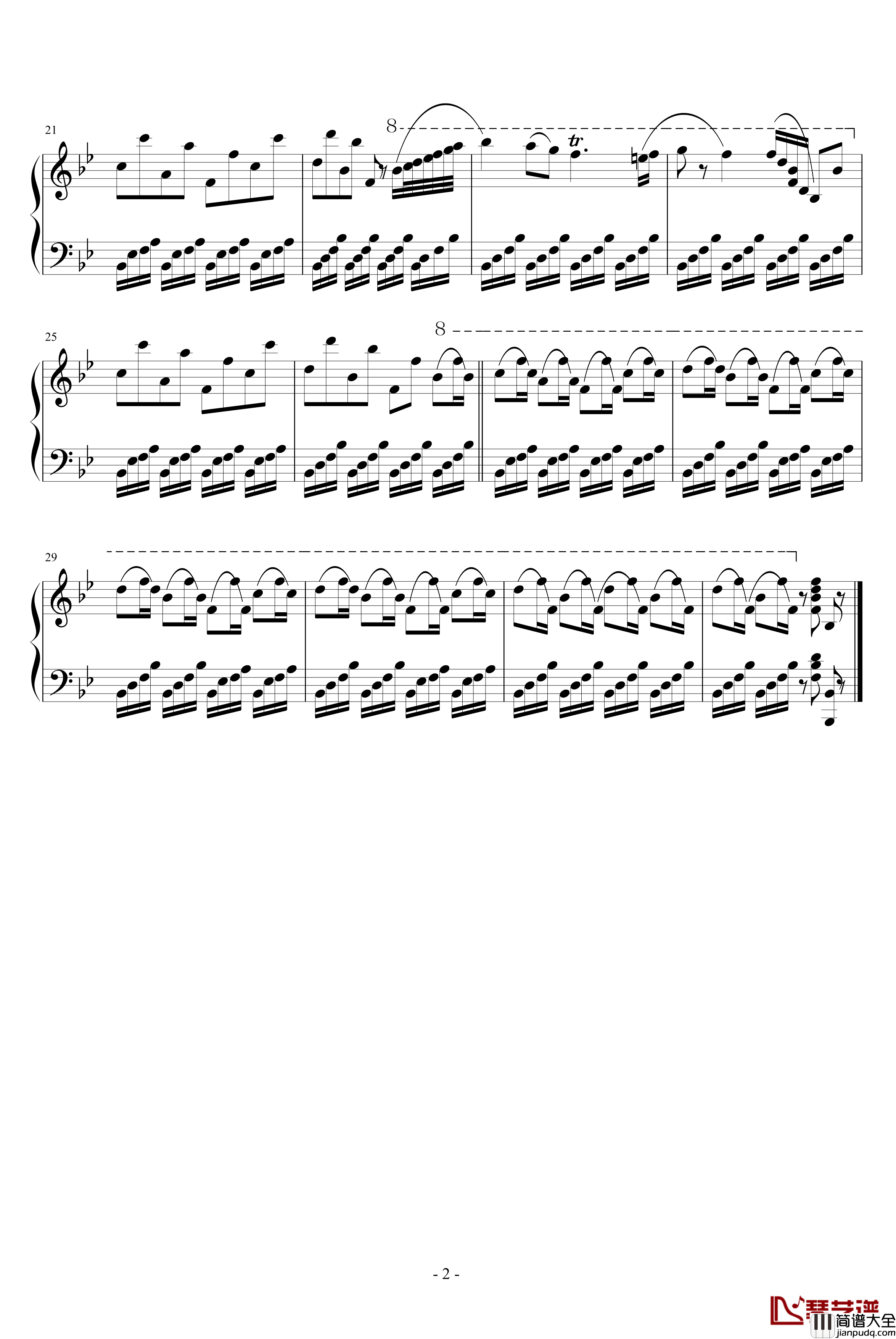 中国舞曲钢琴谱_柴科夫斯基