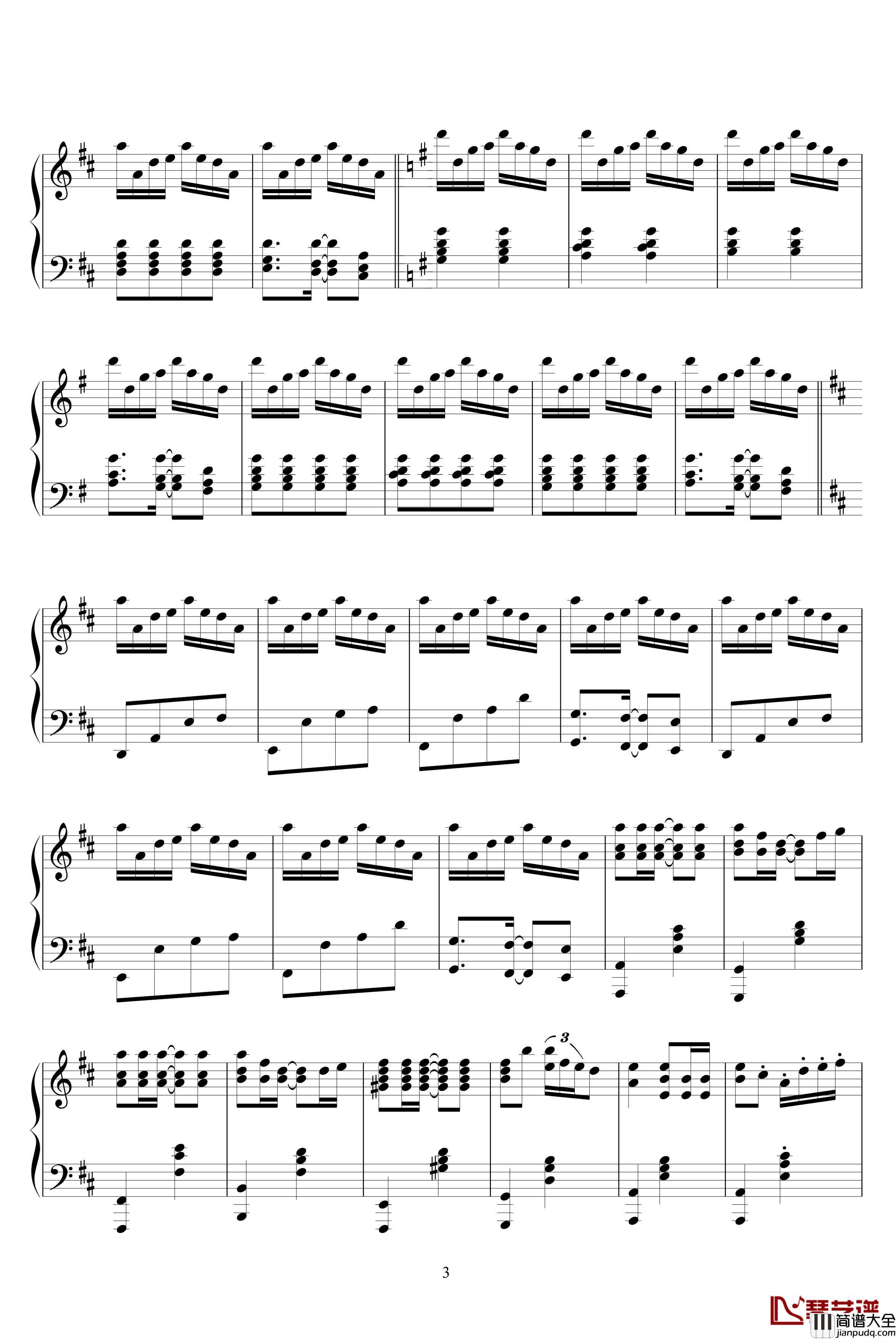 菊次郎的夏天钢琴谱_清新夏日版Summer_久石让