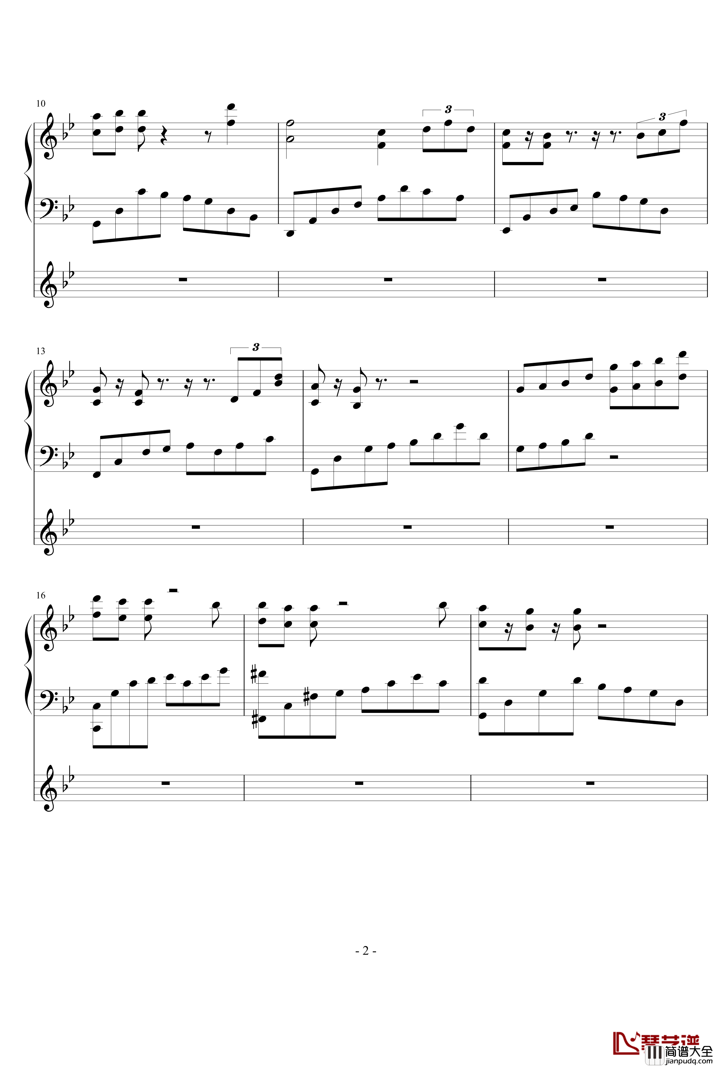 葬爱钢琴谱_ellocz